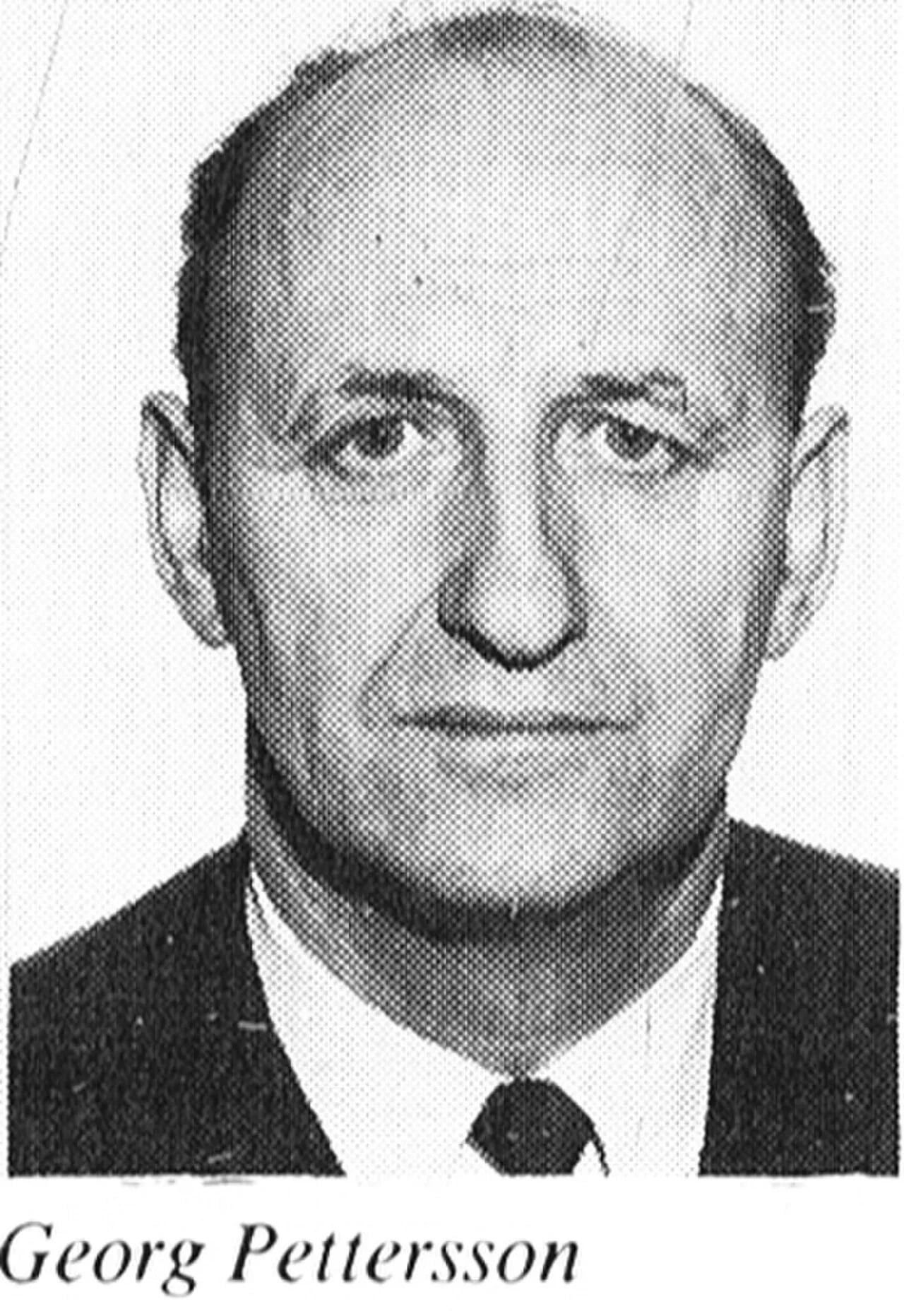 Porträt von Georg Pettersson (centerpartist) (1918–1990) – Gedenkseite