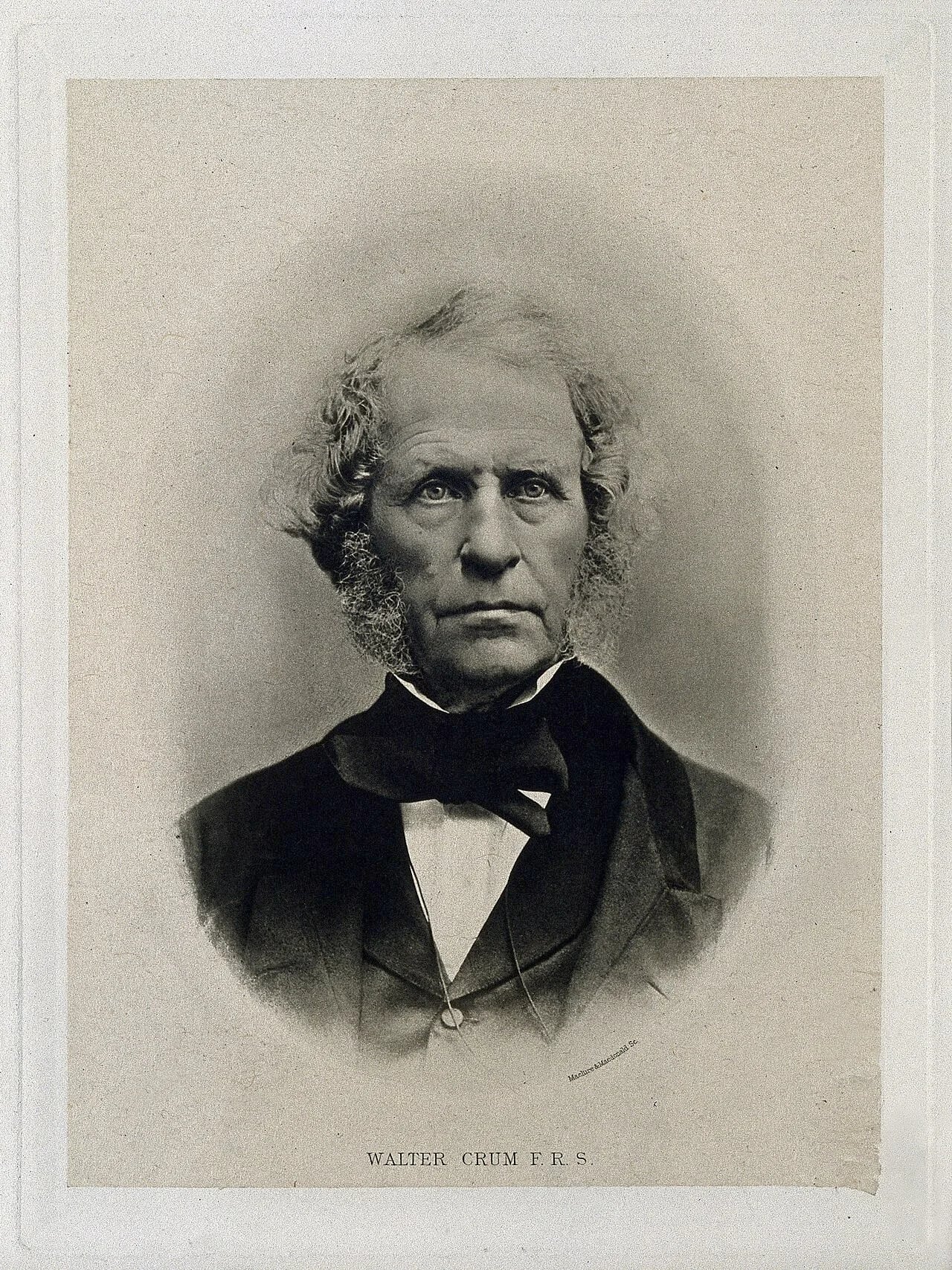 Portrait of Walter Crum (1796–1867) – memorial page