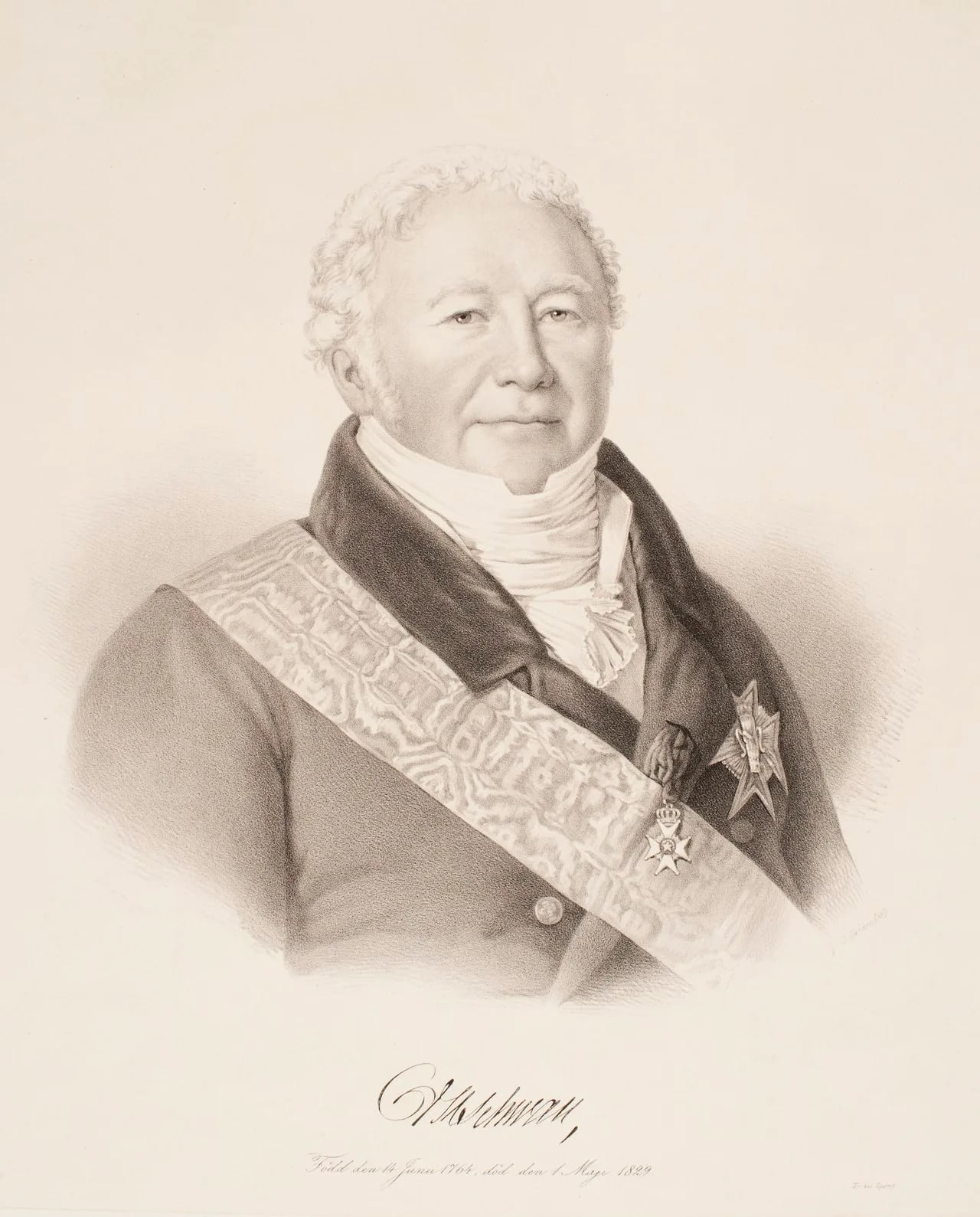 Porträt von Hans Niclas Schwan (1764–1829) – Gedenkseite