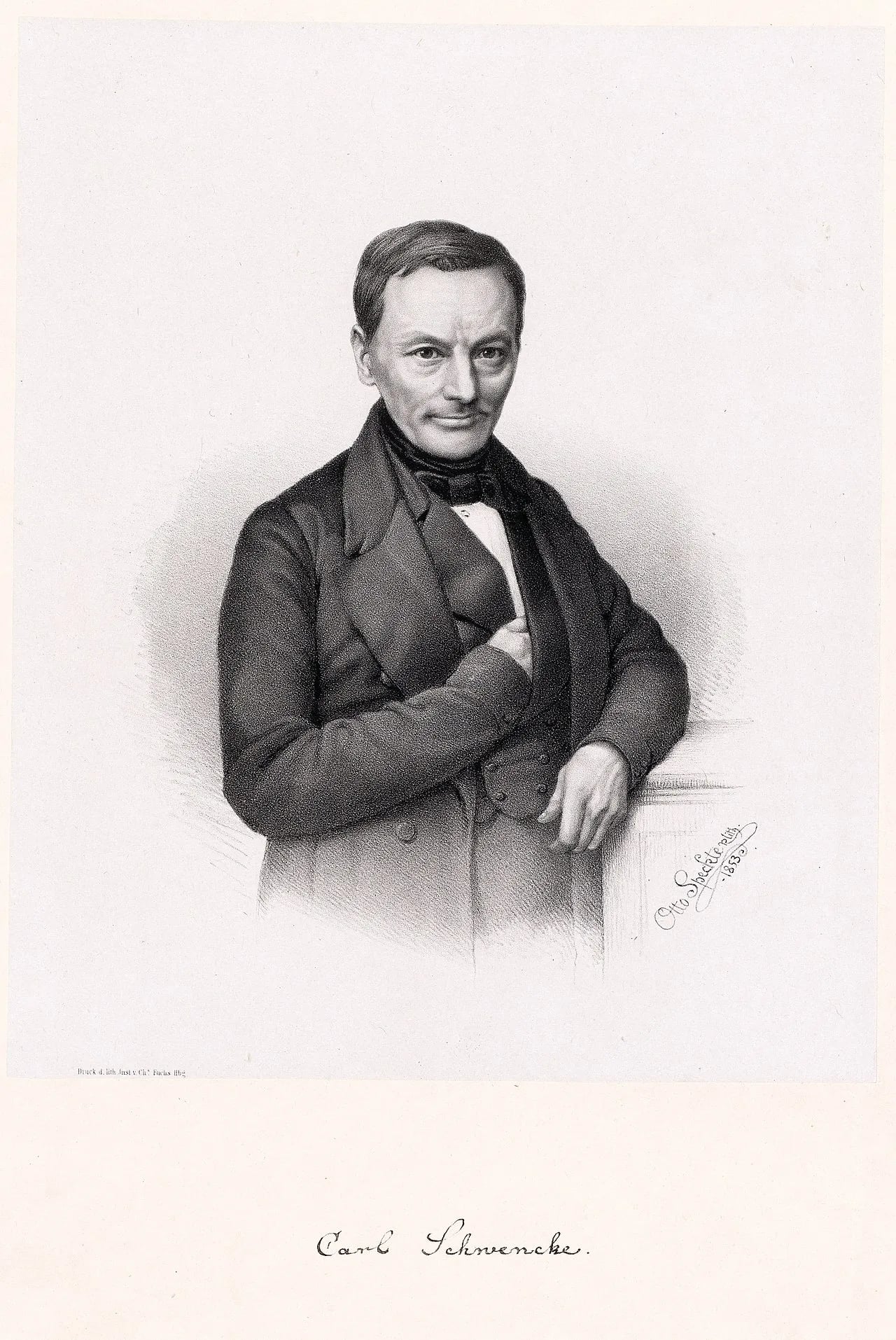 Porträt von Karl Schwencke (1797–1870) – Gedenkseite