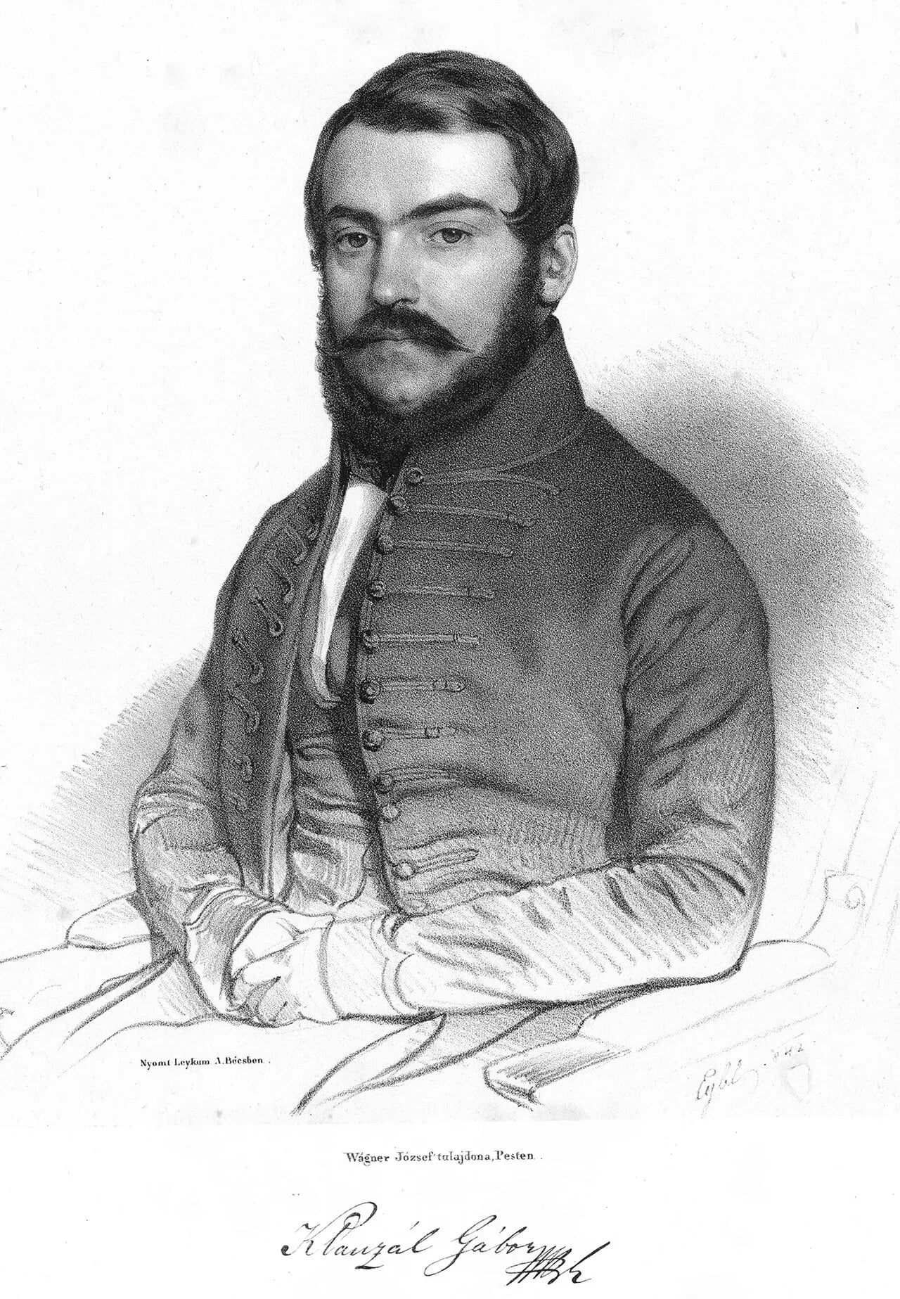 Porträt von Gábor Klauzál (1804–1866) – Gedenkseite