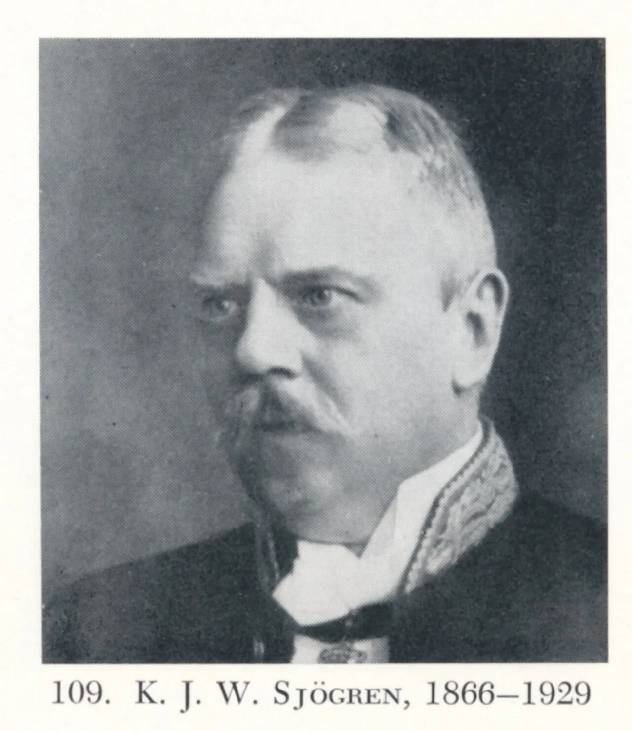 Porträt von Wilhelm Sjögren (1866–1929) – Gedenkseite