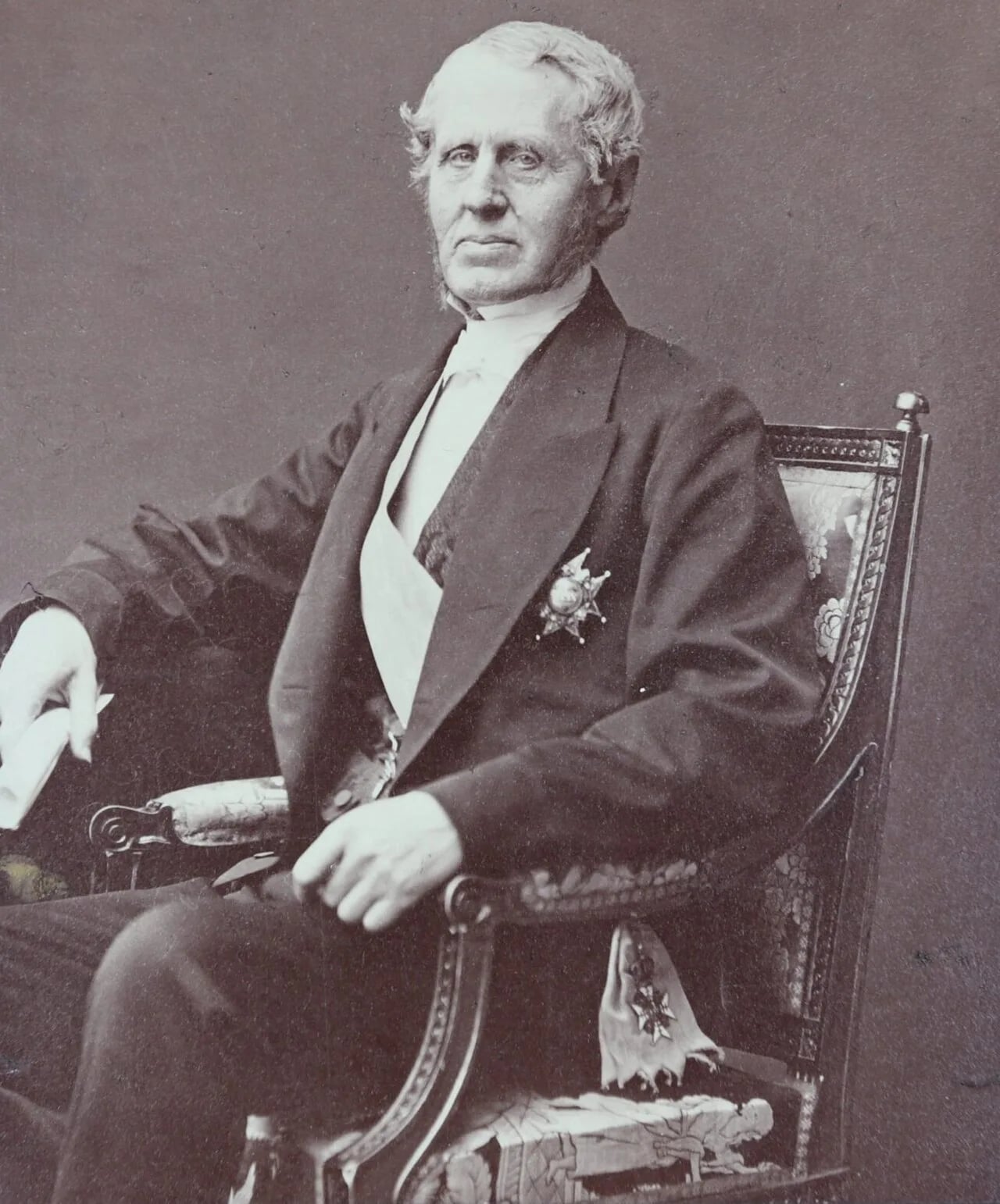 Porträt von Gustaf Adolf Vive Sparre (1802–1886) – Gedenkseite