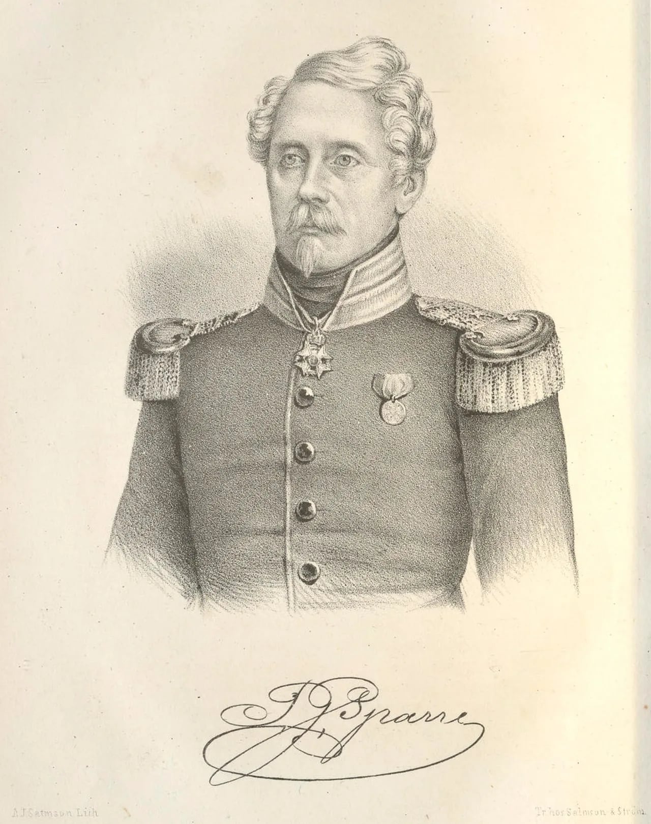 Portrait of Pehr Georg Sparre (1790–1871) – memorial page