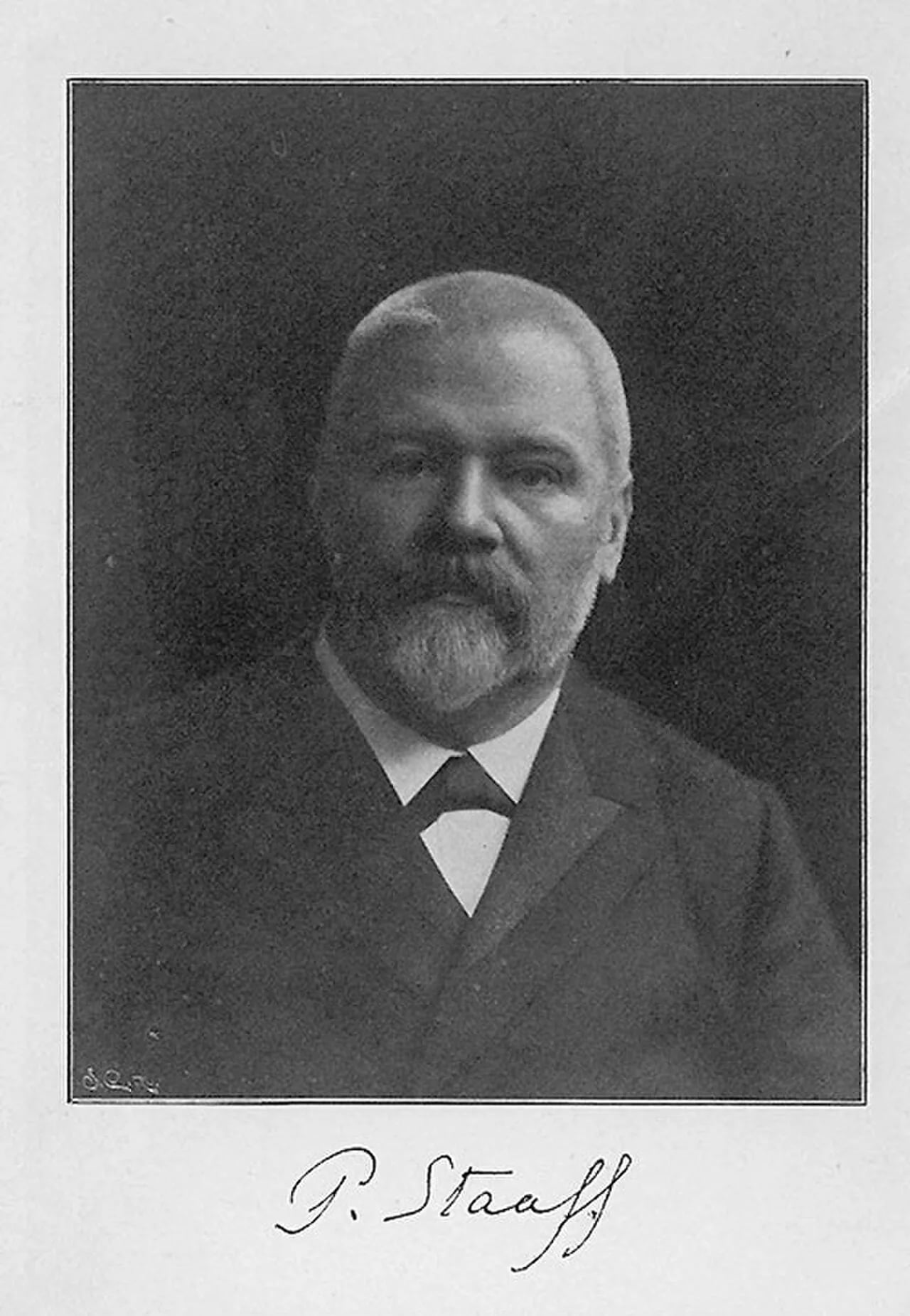 Portrait of Pehr Gustaf Staaff (1856–1903) – memorial page