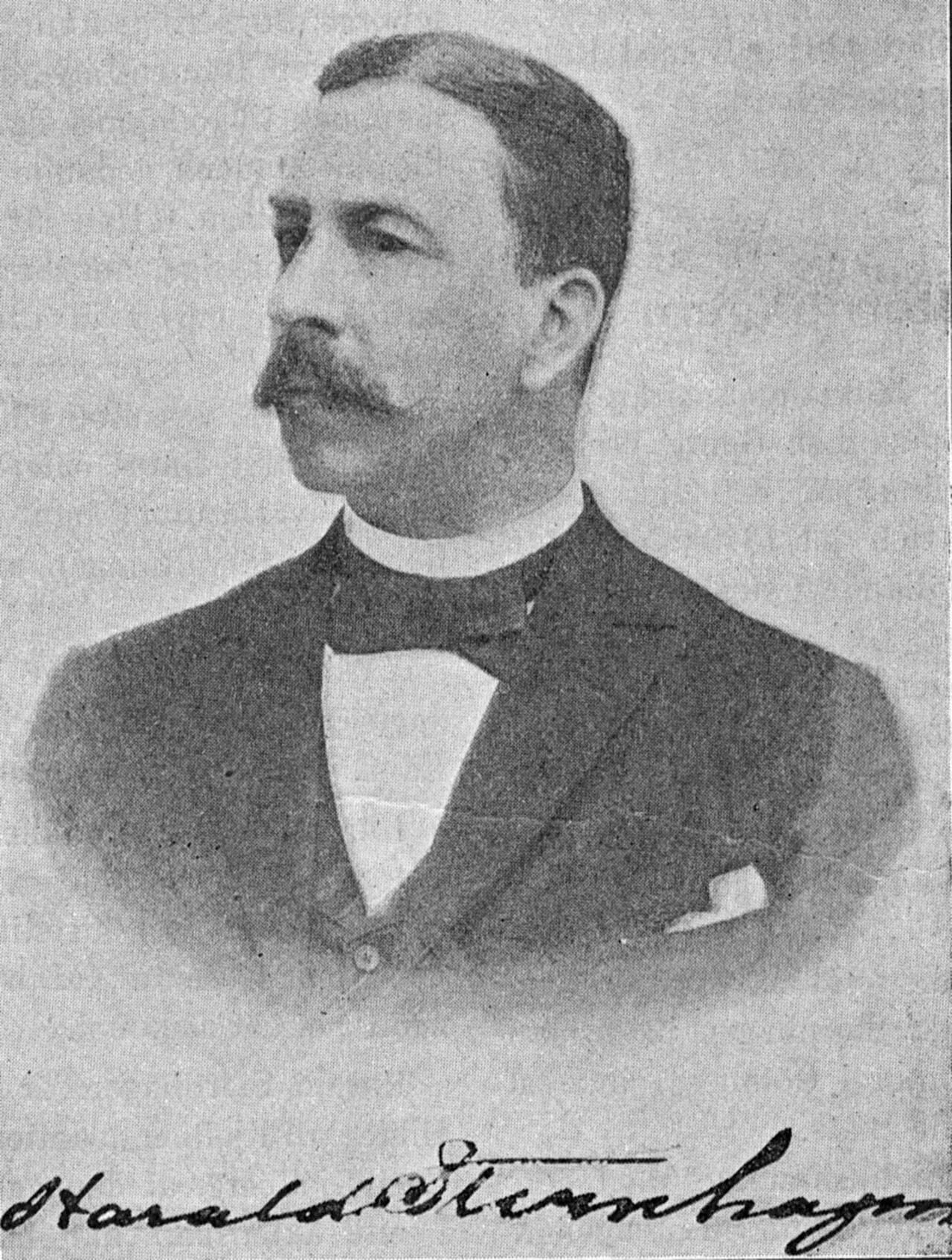 Portrait of Harald Sternhagen (1846–1927) – memorial page