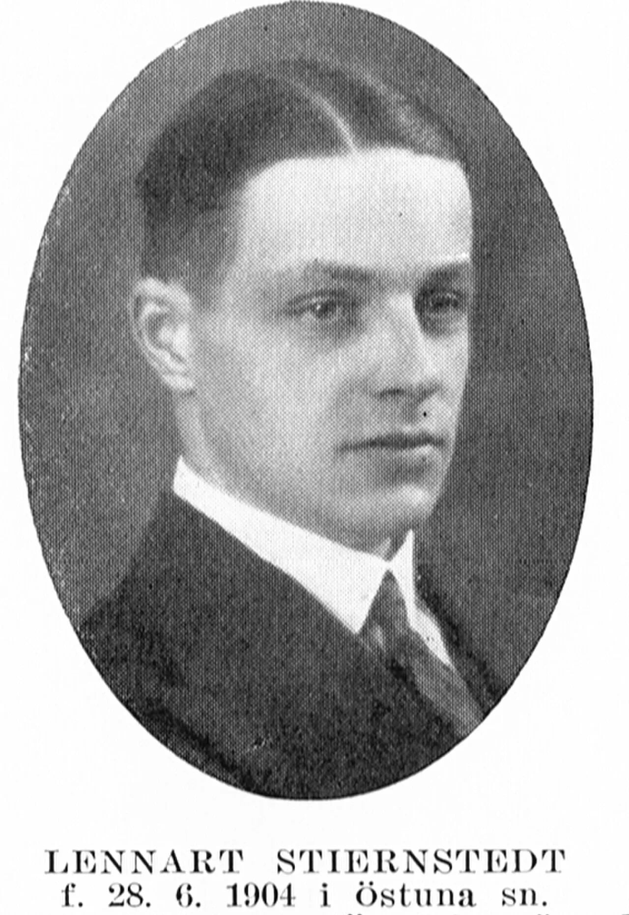 Porträt von Lennart Stiernstedt (1904–1989) – Gedenkseite