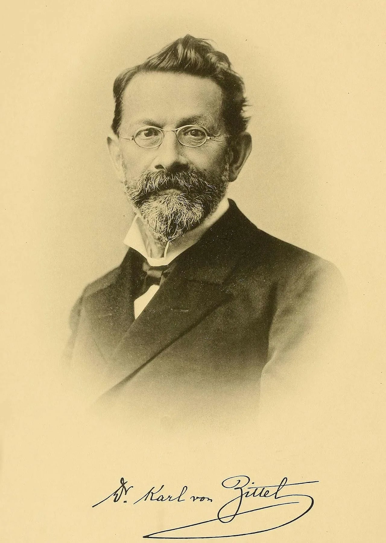 Porträt von Karl Alfred von Zittel (1839–1904) – Gedenkseite