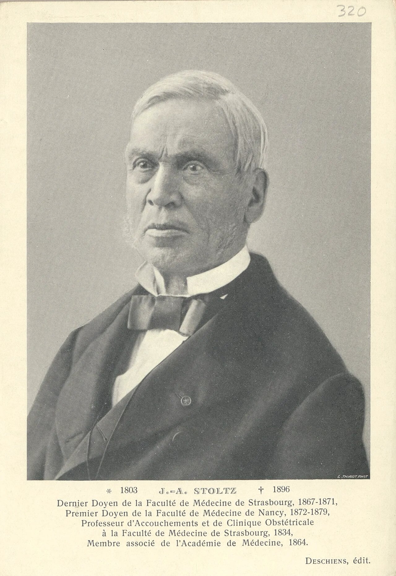 Portrait of Joseph Alexis Stoltz (1803–1896) – memorial page