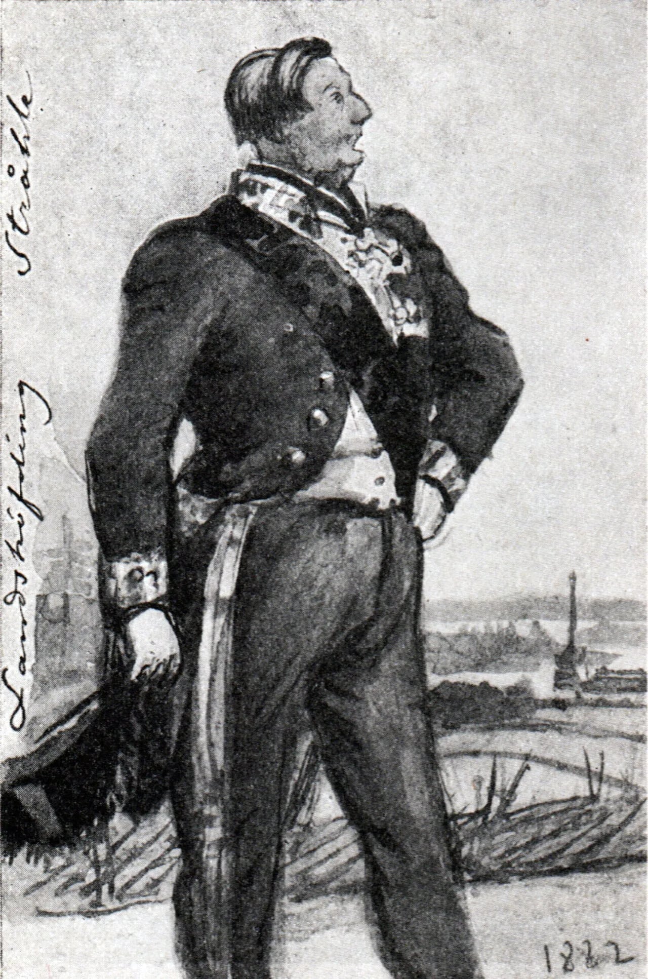 Portrait of Wilhelm Stråle af Ekna (1816–1902) – memorial page