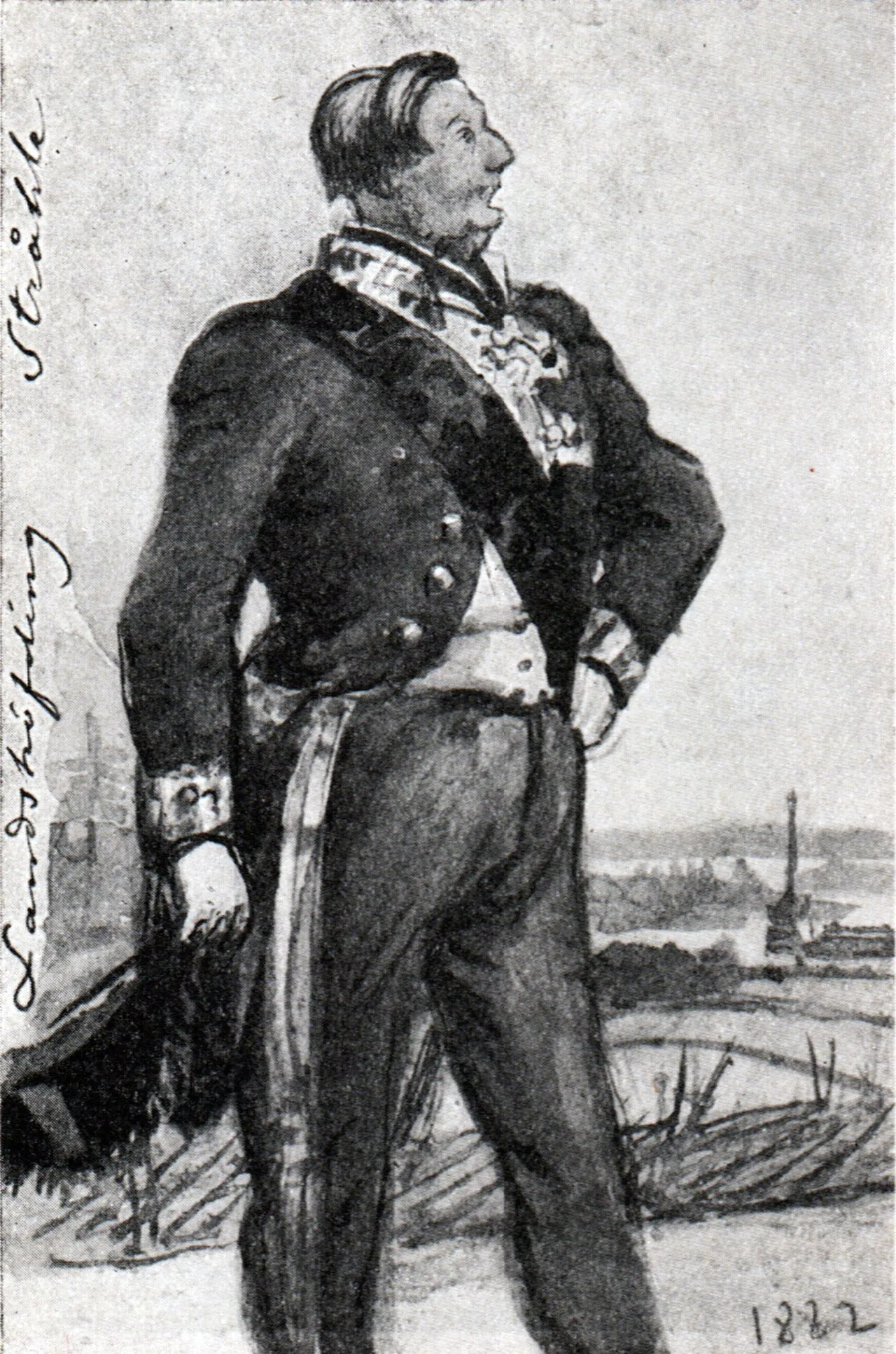 Porträt von Wilhelm Stråle af Ekna (1816–1902) – Gedenkseite