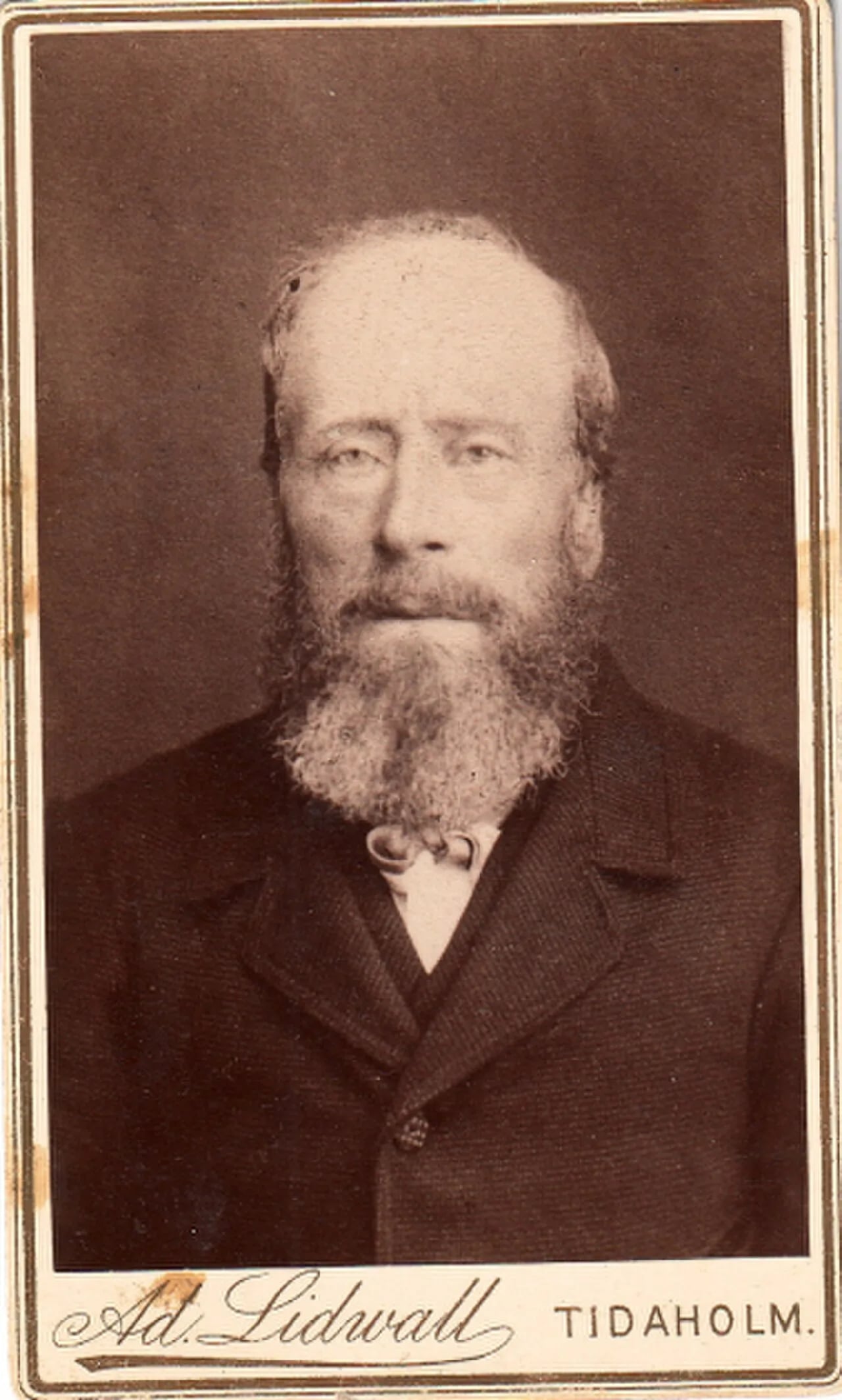 Portrait of Erik Johan Thunström (1821–1889) – memorial page