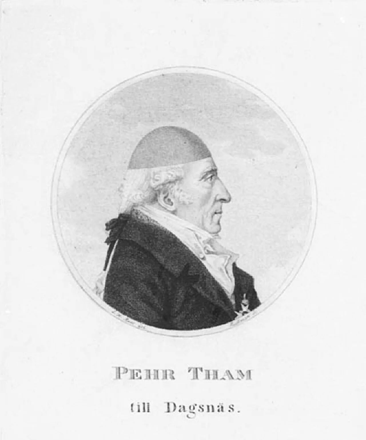 Porträt von Pehr Tham (1737–1820) – Gedenkseite