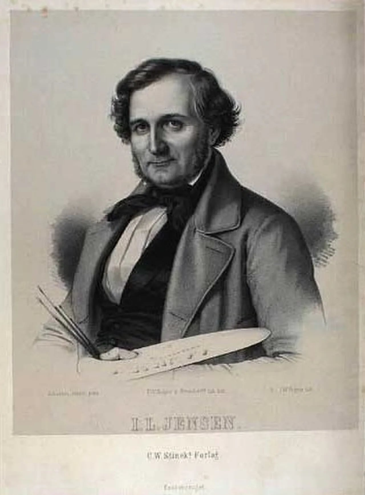 Porträt von Johan Laurentz Jensen (1800–1856) – Gedenkseite