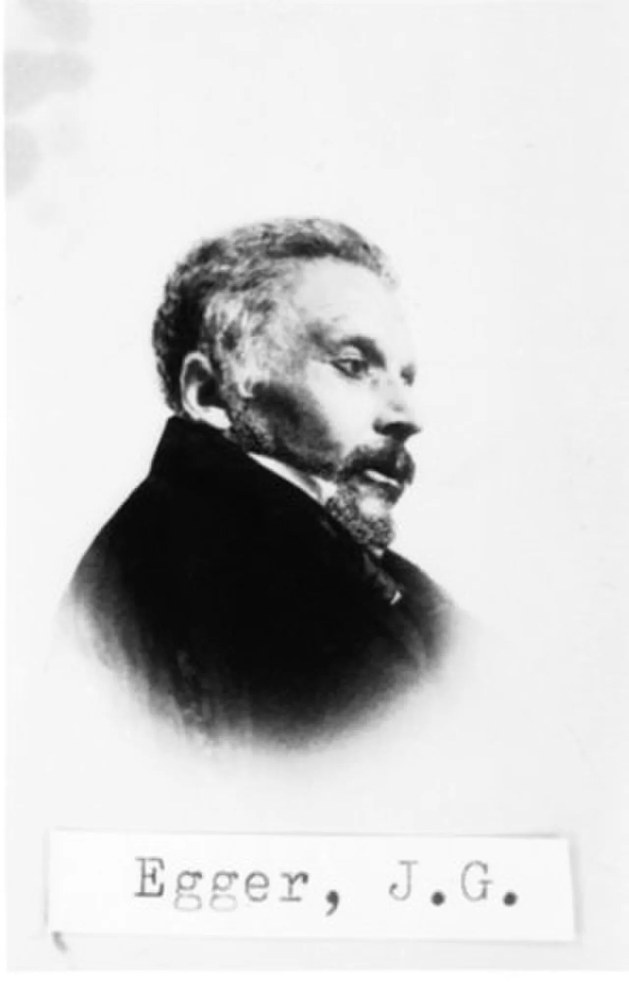 Porträt von Johann Egger (1804–1866) – Gedenkseite