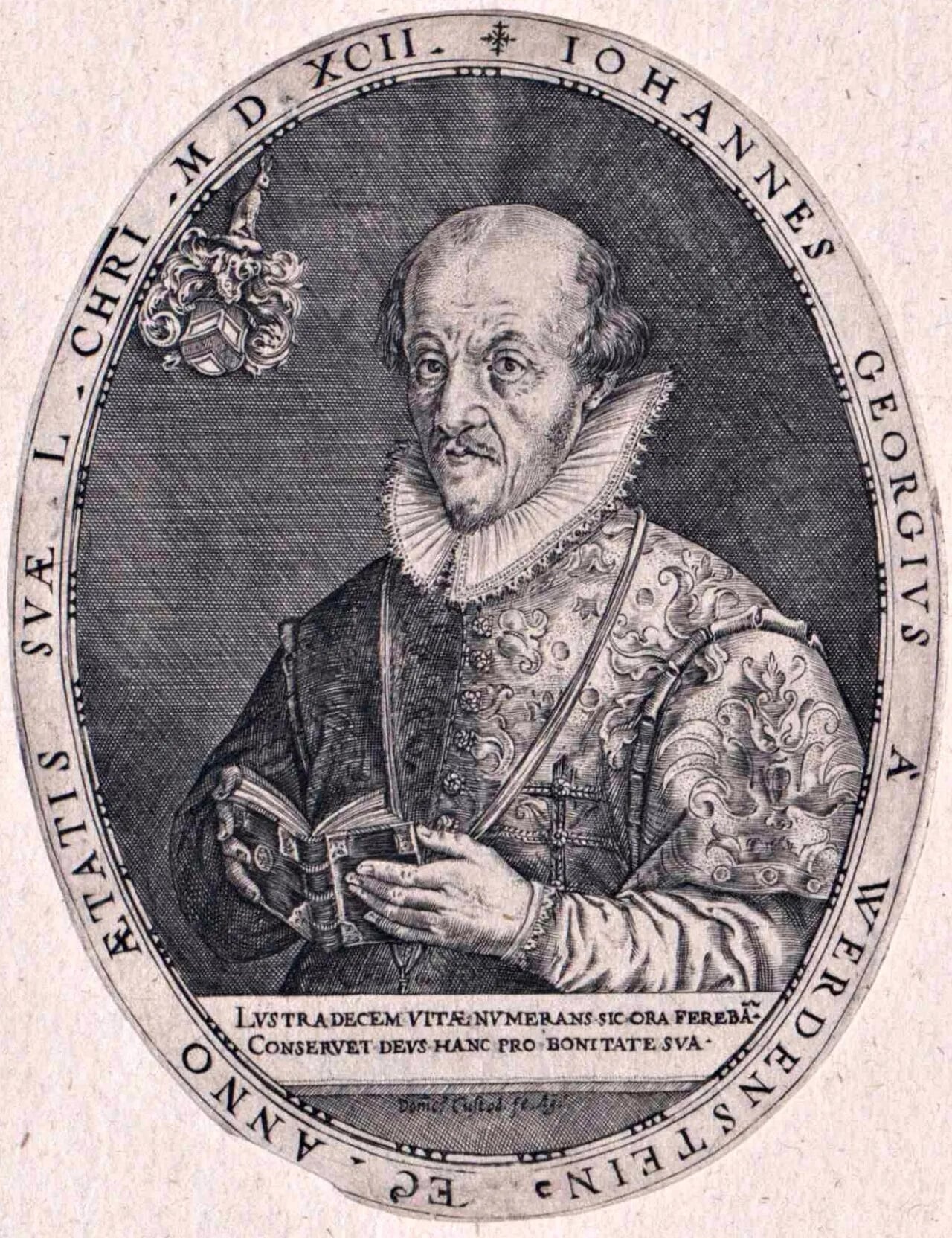 Porträt von Johann Georg von Werdenstein (1542–1608) – Gedenkseite