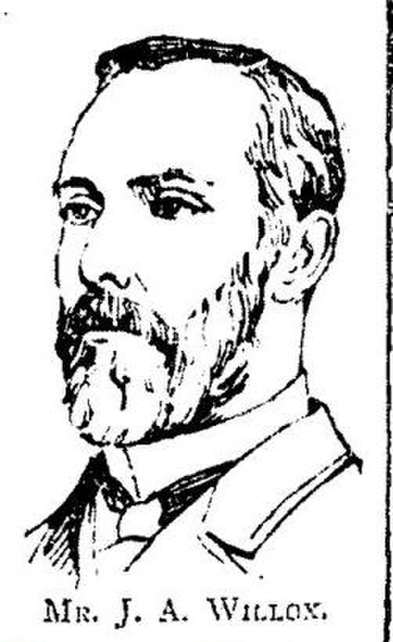 Portrait of John A. Willox (1842–1905) – memorial page