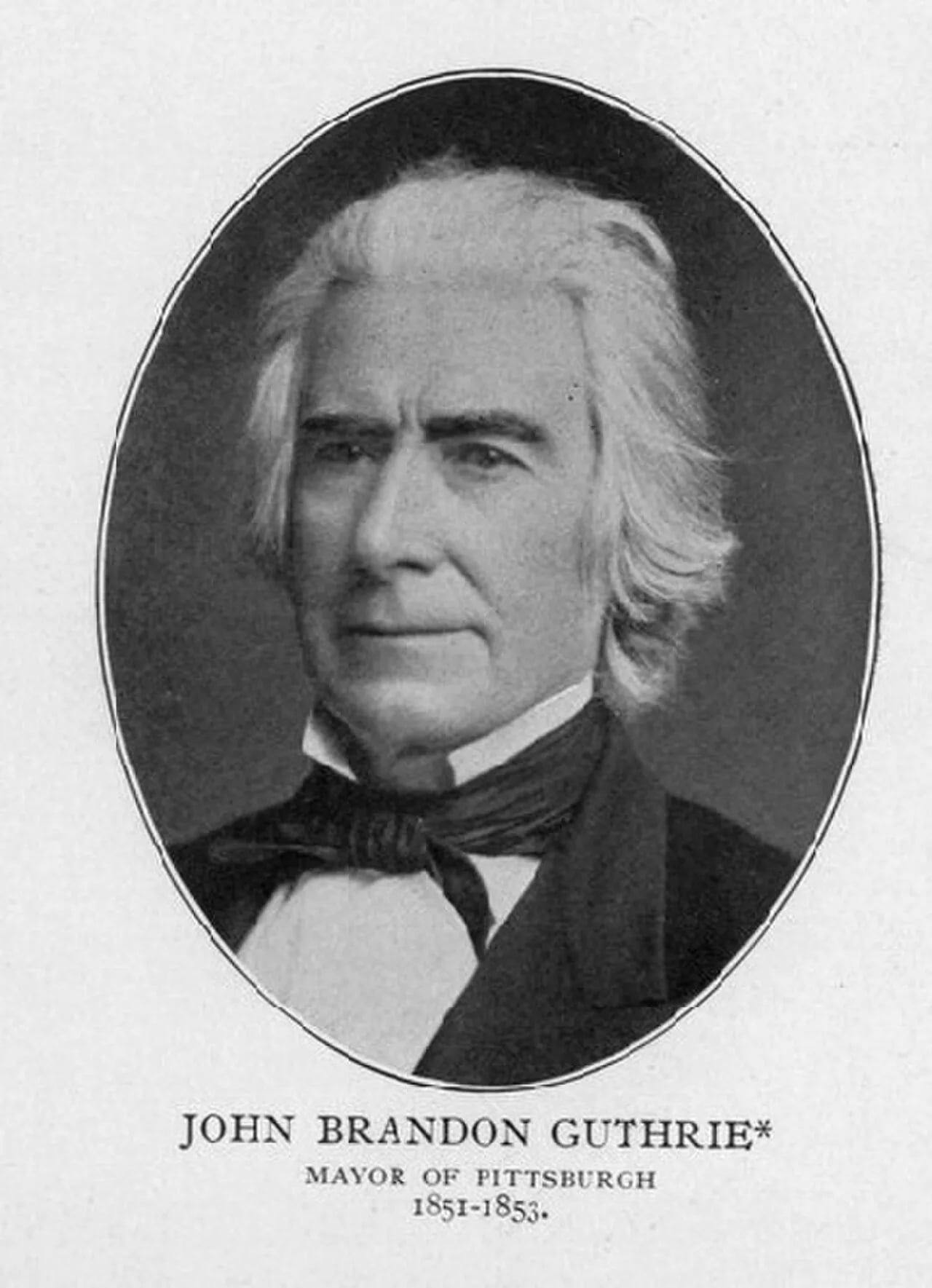 Porträt von John B. Guthrie (1807–1885) – Gedenkseite