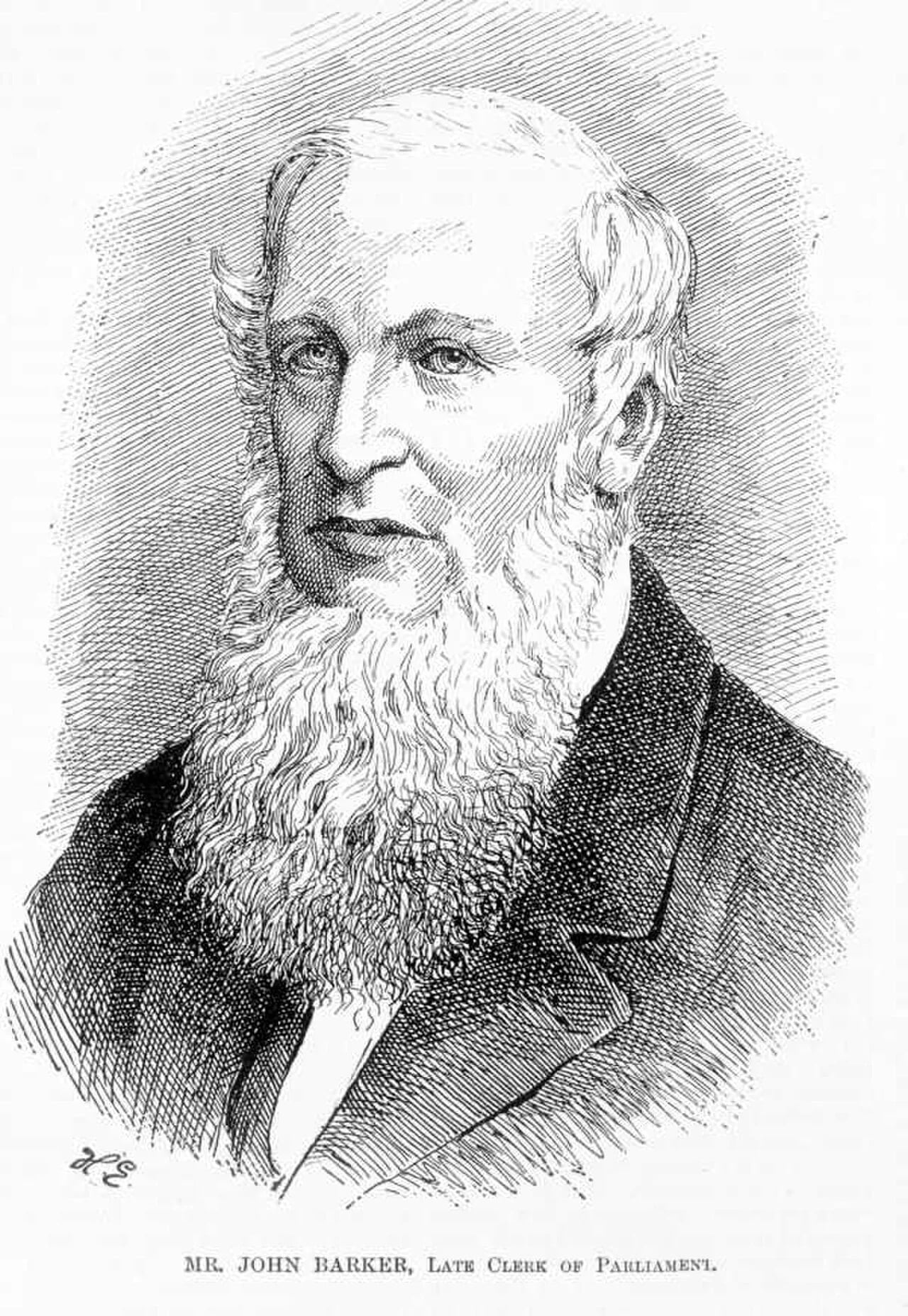 Porträt von John Barker (1815–1891) – Gedenkseite