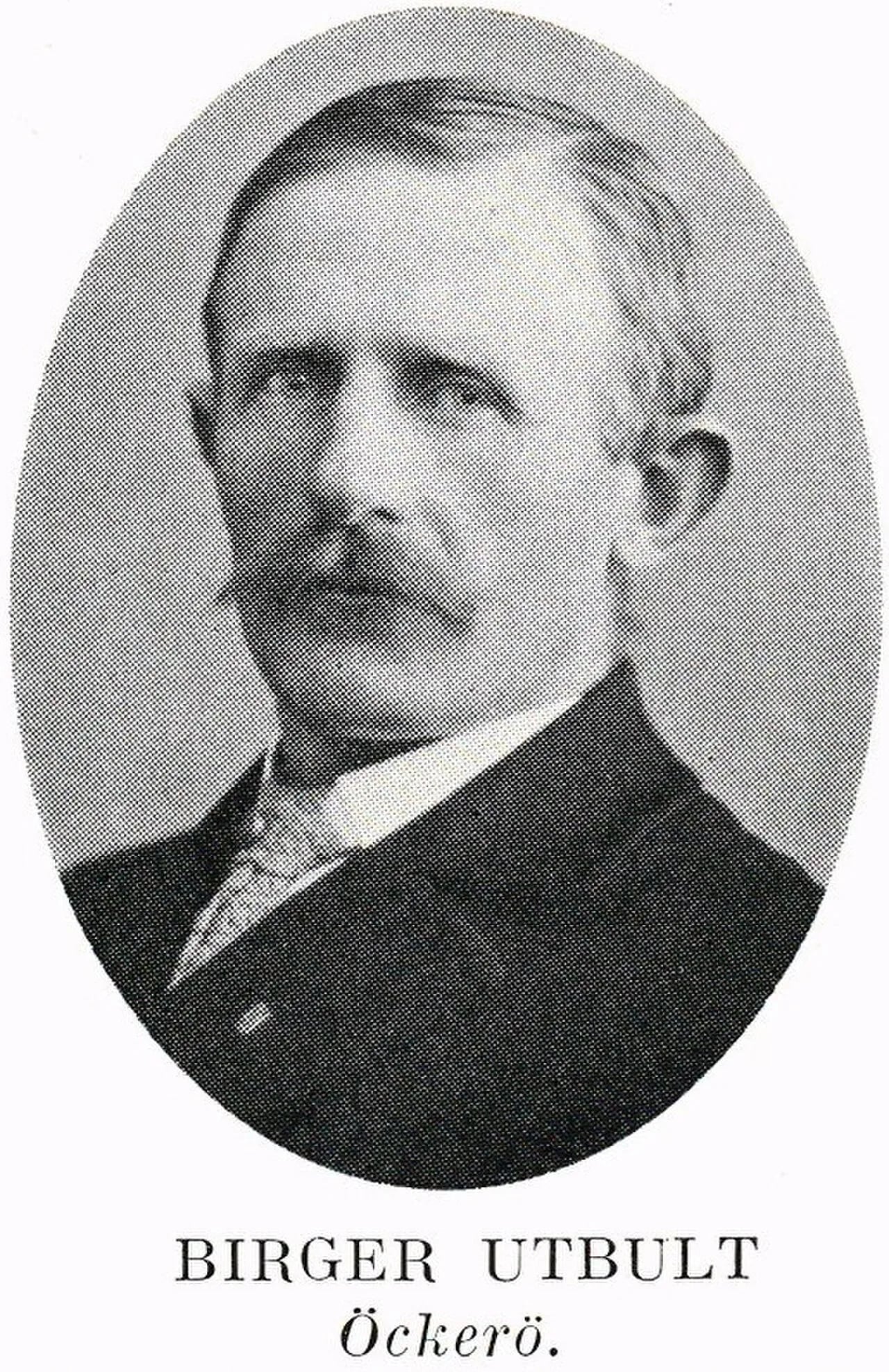 Porträt von Birger Utbult (1884–1963) – Gedenkseite