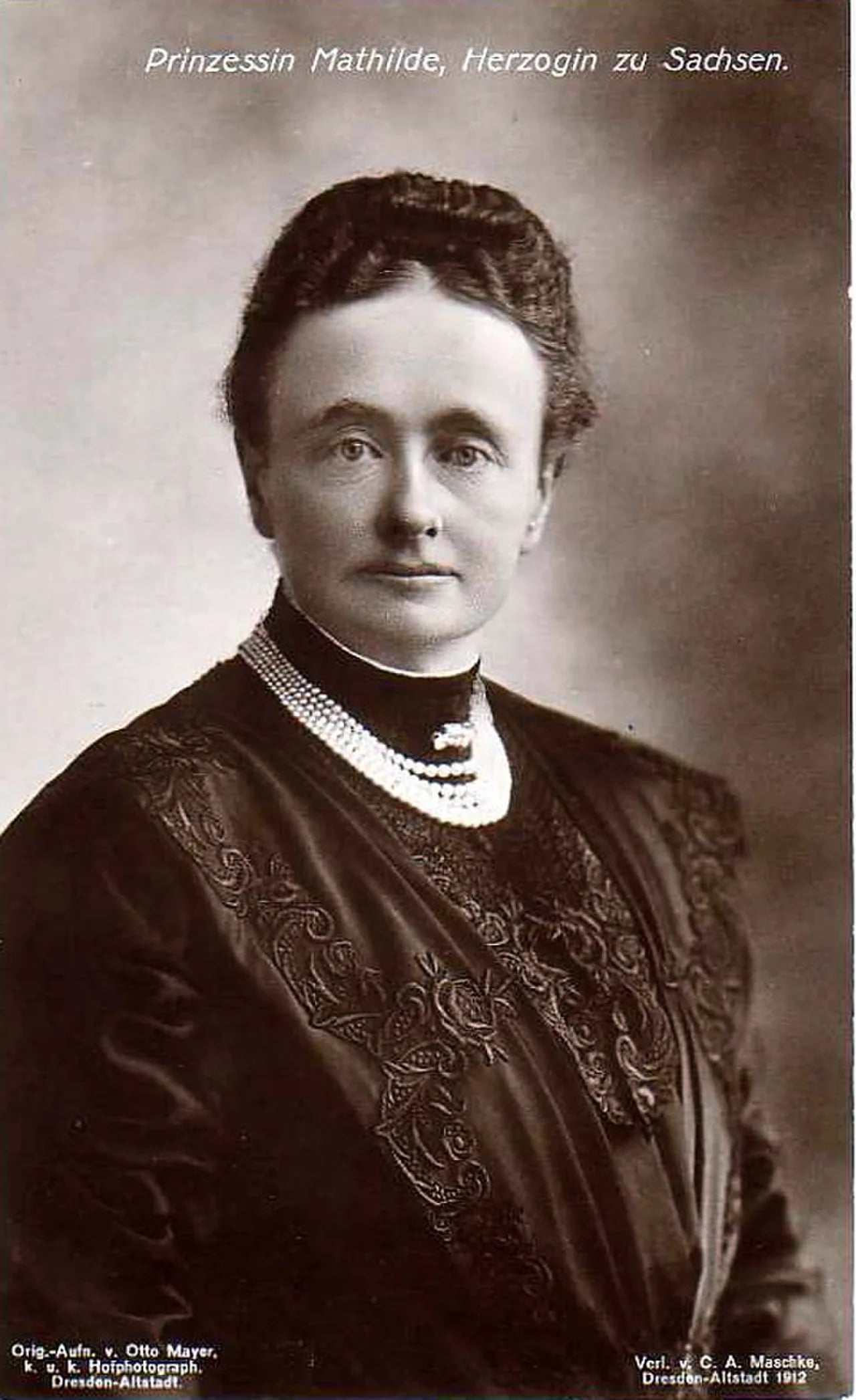 Porträt von Mathilde von Sachsen (1863–1933) – Gedenkseite