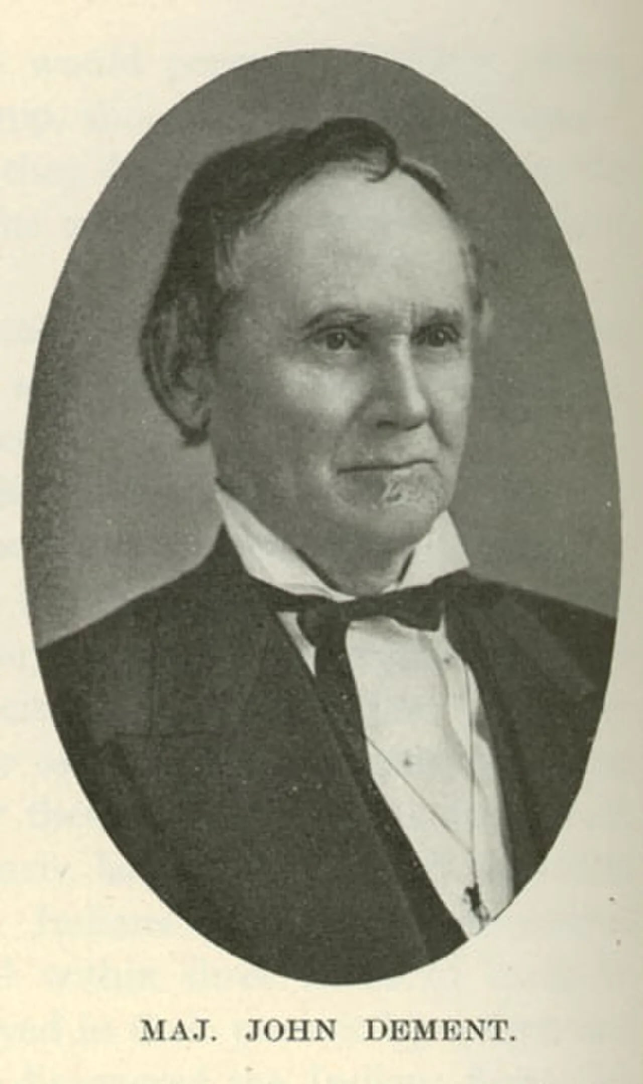 Portrait of John Dement (1804–1883) – memorial page