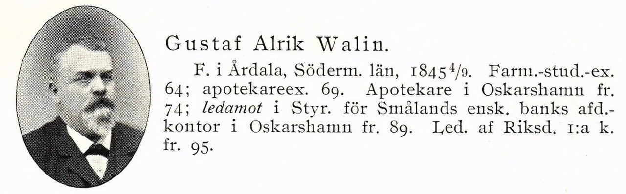 Porträt von Gustaf Walin (1845–1924) – Gedenkseite