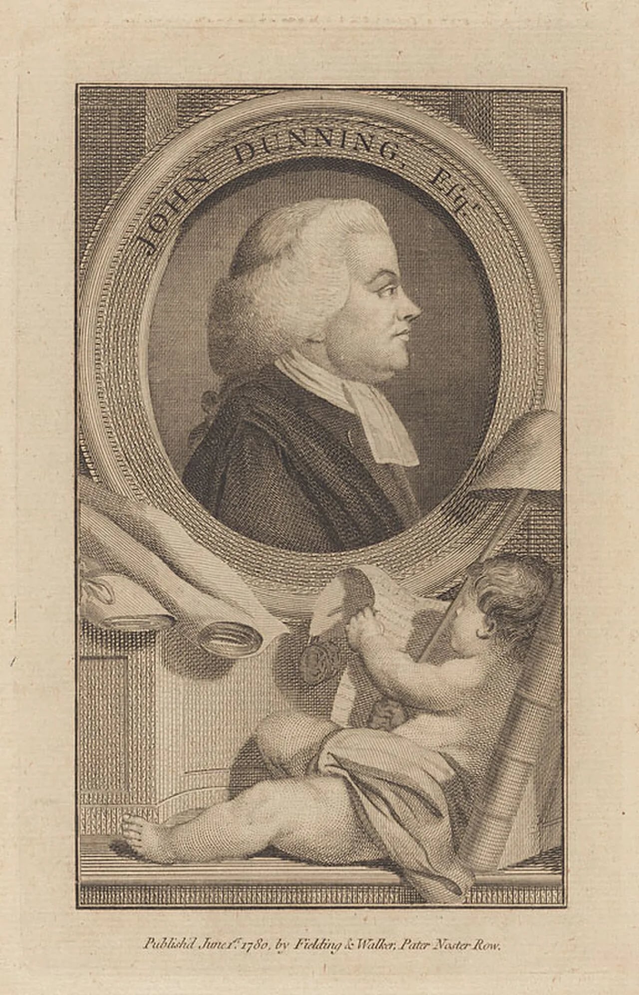 Porträt von John Dunning, 1st Baron Ashburton (1731–1783) – Gedenkseite