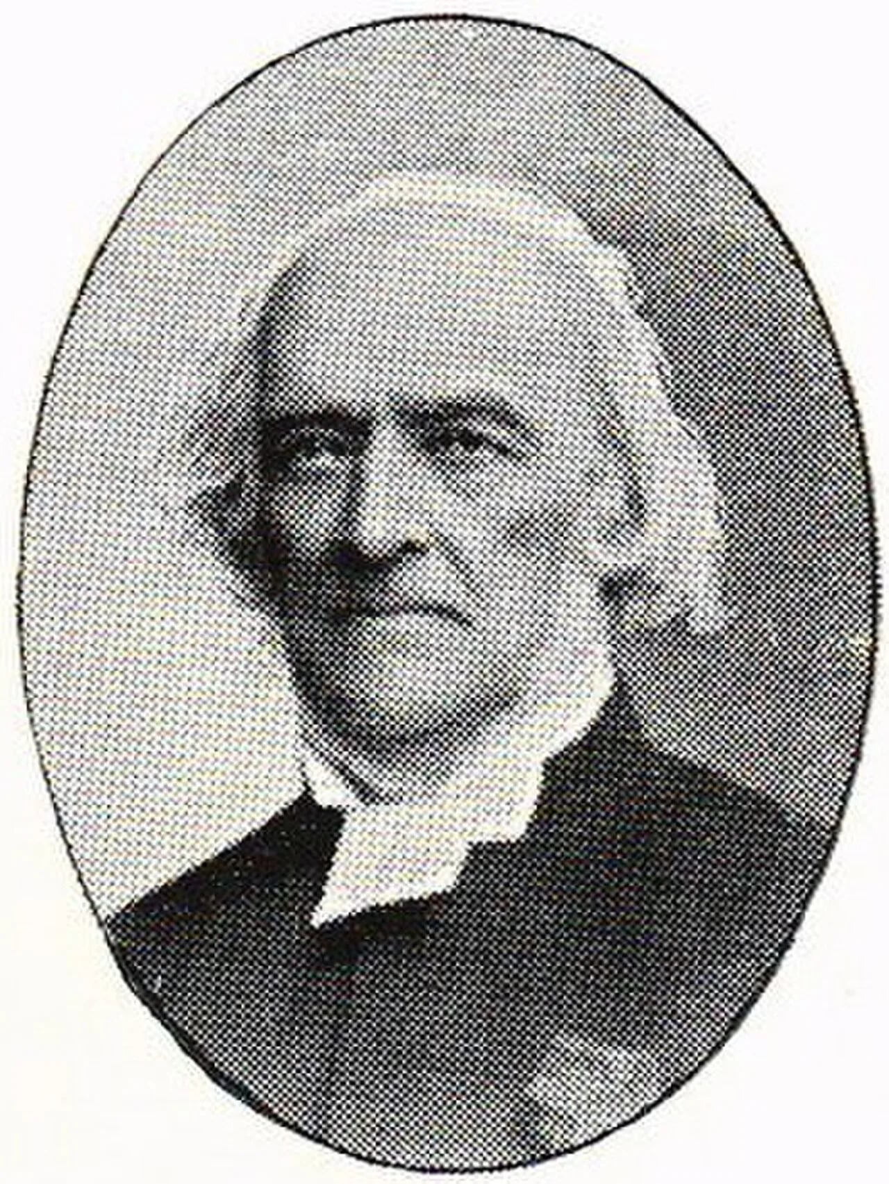 Porträt von Johan Wilhelm Warholm (1817–1908) – Gedenkseite