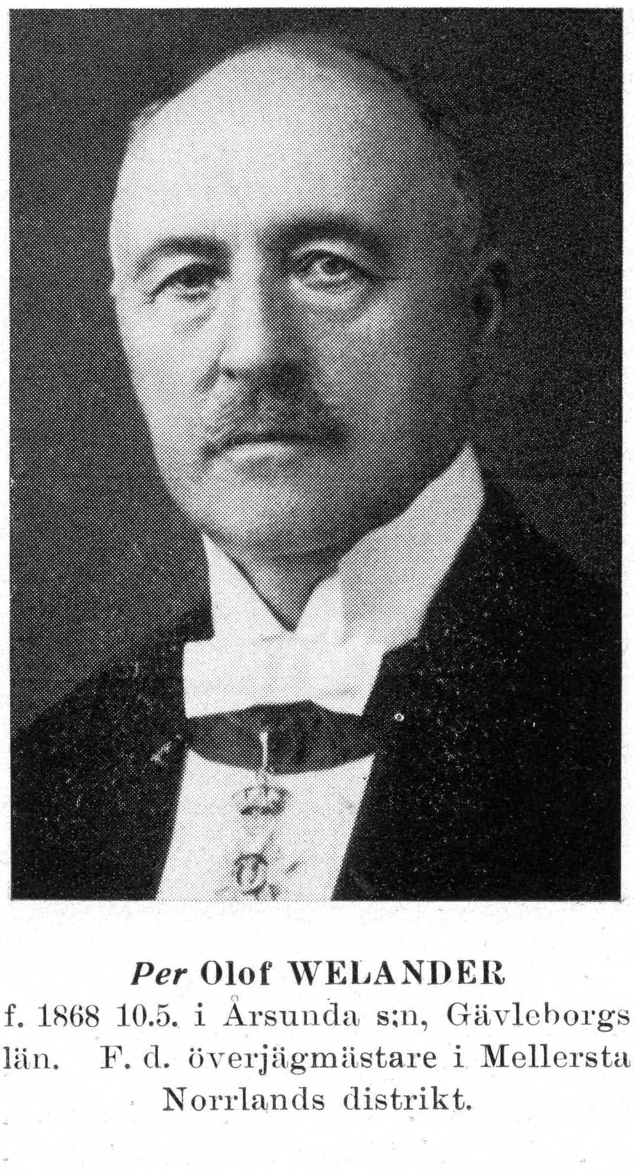Portrait of Per Welander (1868–1952) – memorial page