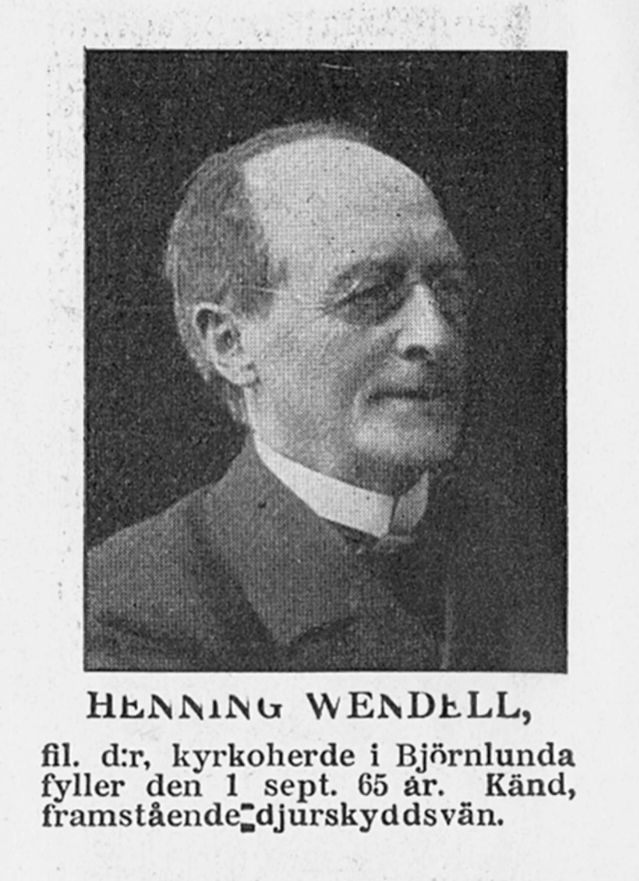 Porträt von Henning Wendell (1838–1914) – Gedenkseite