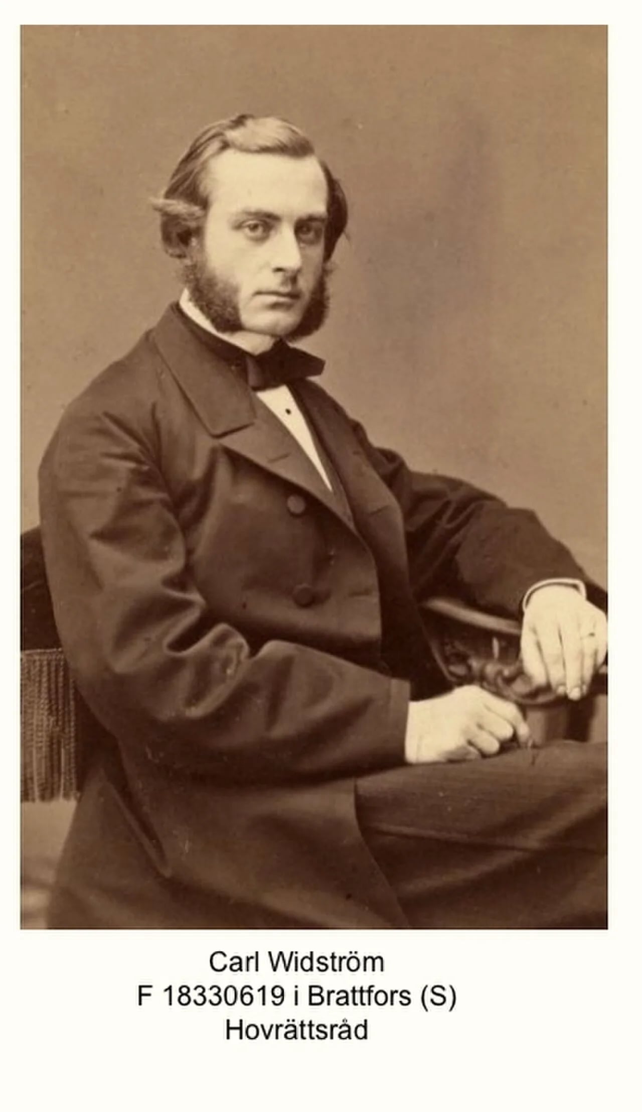 Porträt von Ulric Widström (1833–1906) – Gedenkseite