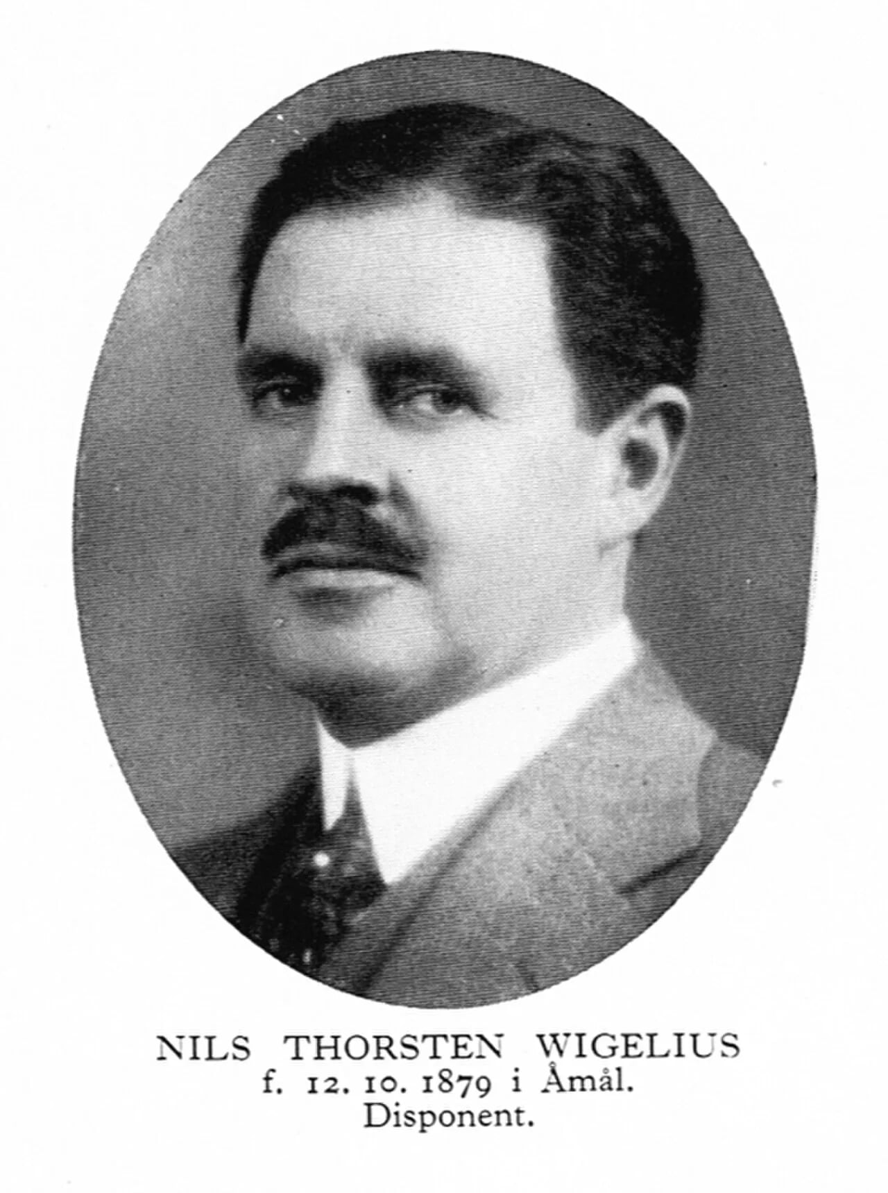 Porträt von Thorsten Wigelius (1879–1967) – Gedenkseite