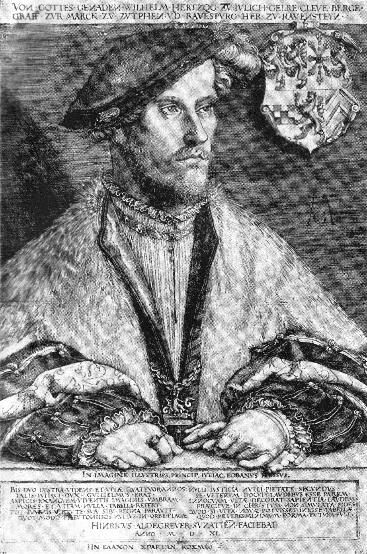 Porträt von Wilhelm V. von Kleve (1516–1592) – Gedenkseite