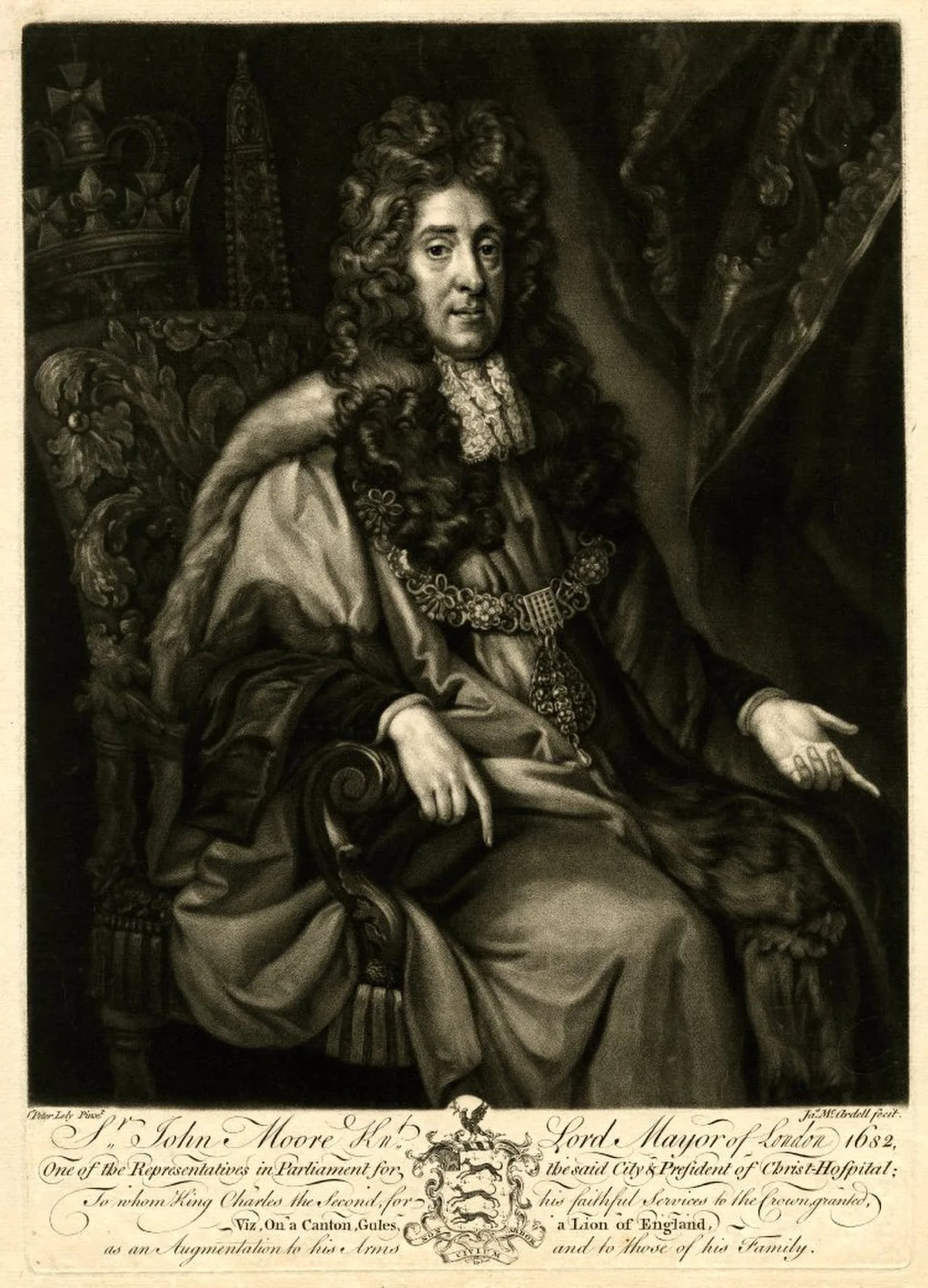 Portrait of John Moore (1620–1702) – memorial page