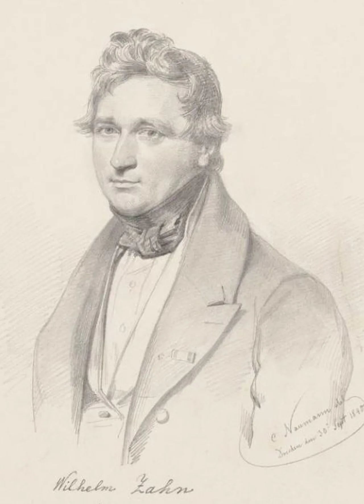 Porträt von Johann Karl Wilhelm Zahn (1800–1871) – Gedenkseite