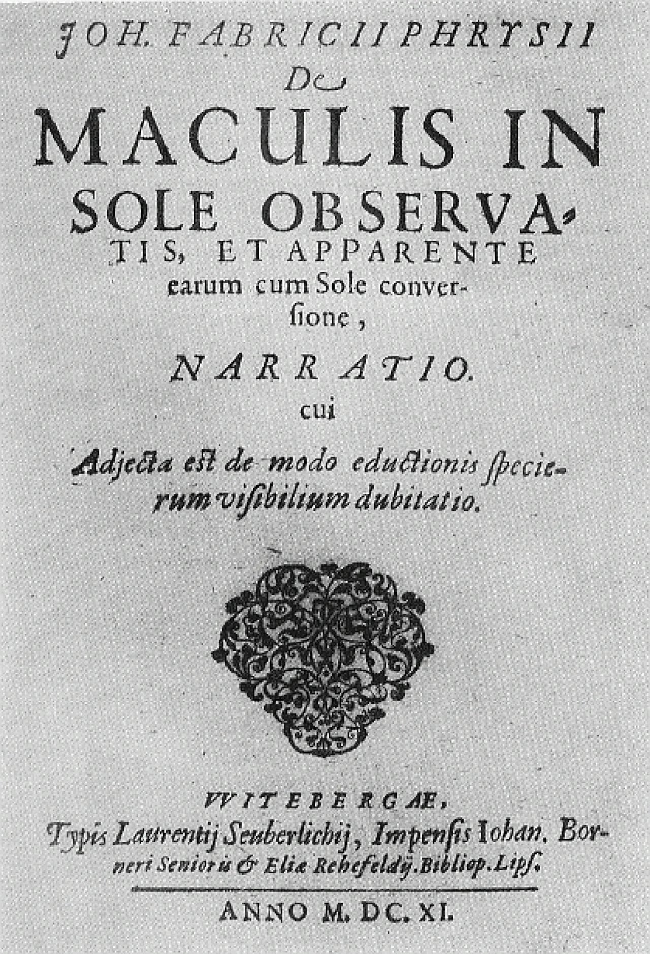 Porträt von Johann Fabricius (1587–1616) – Gedenkseite