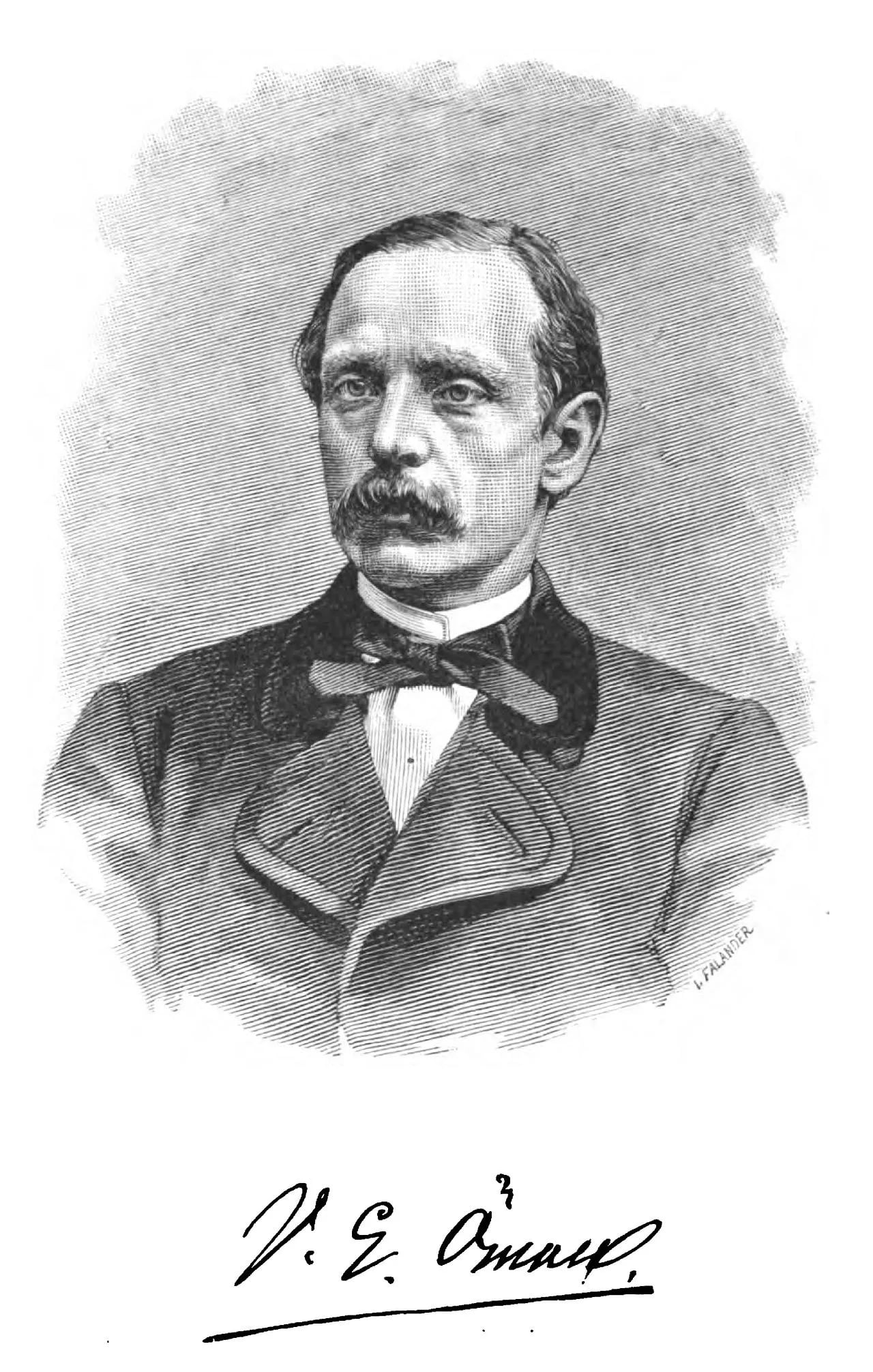 Porträt von Victor Emanuel Öman (1833–1904) – Gedenkseite
