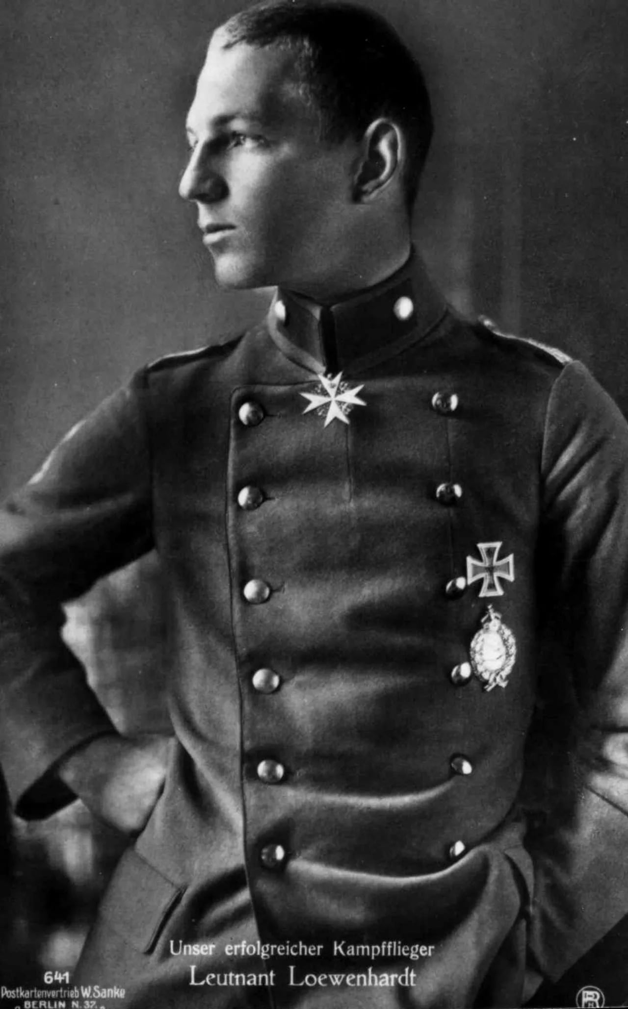 Porträt von Erich Loewenhardt (1897–1918) – Gedenkseite