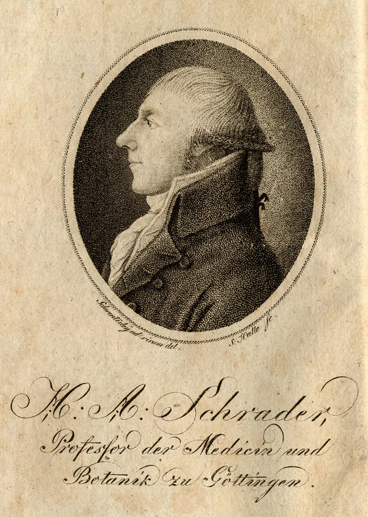 Portrait of Heinrich Adolf Schrader (1767–1836) – memorial page