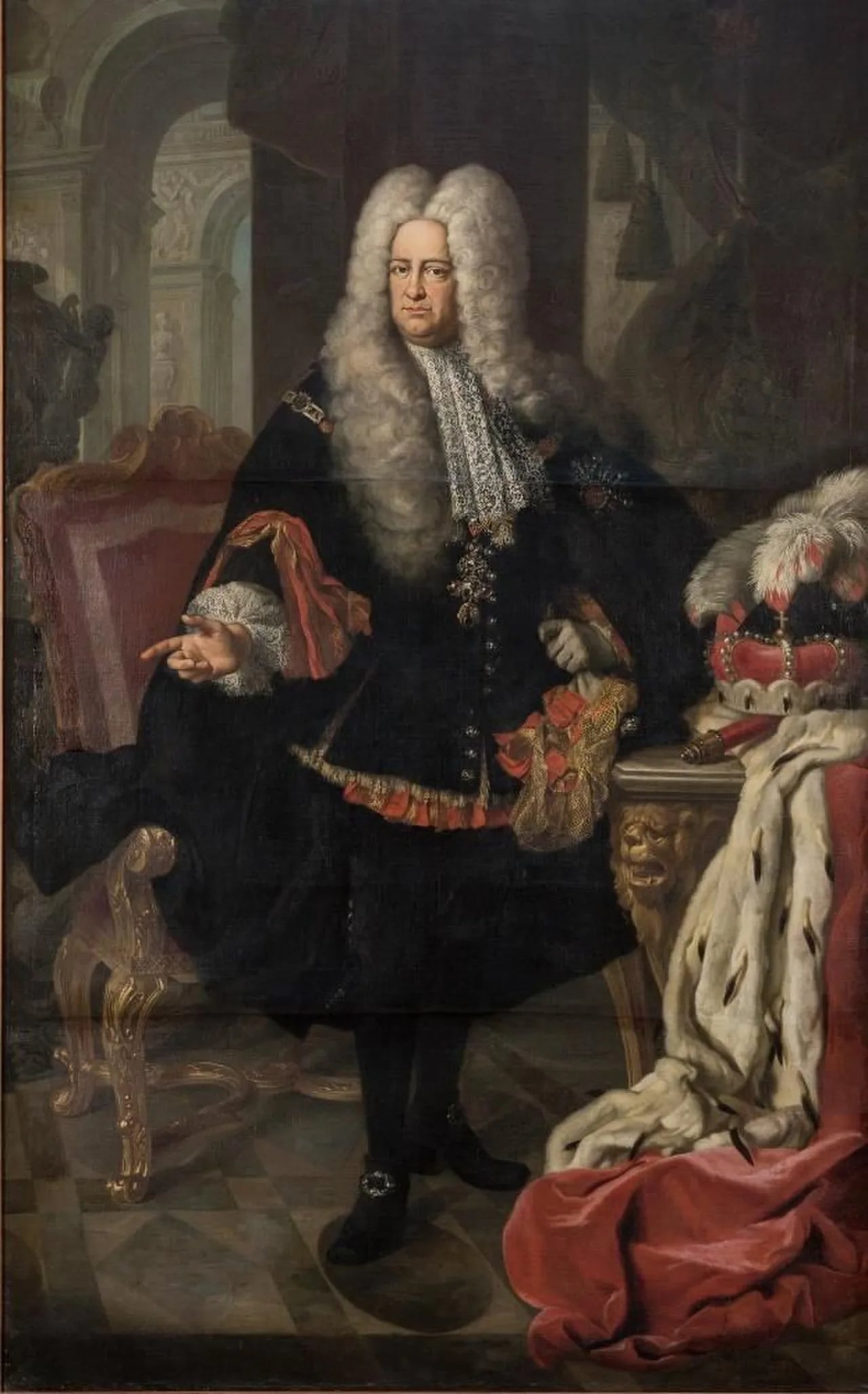 Porträt von Karl III. Philipp (1661–1742) – Gedenkseite