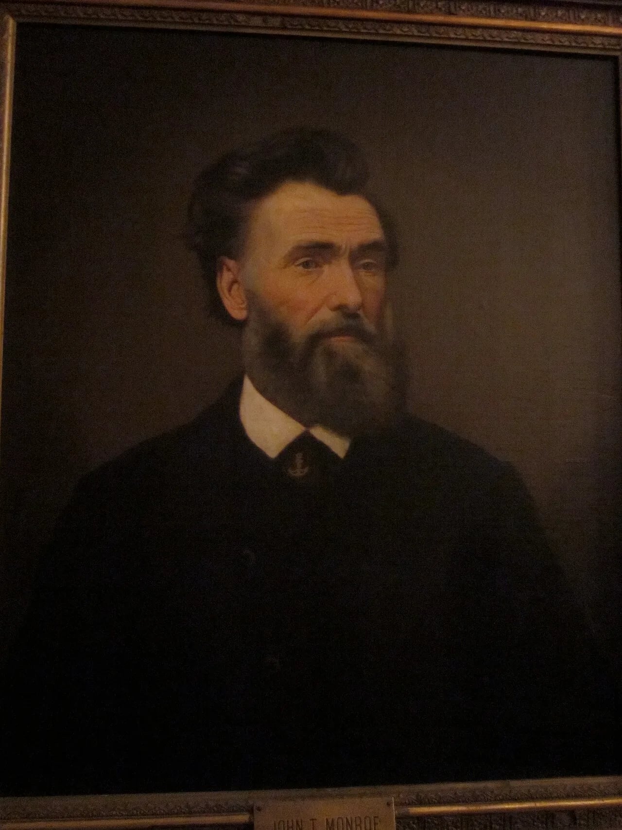 Portrait of John T. Monroe (1822–1871) – memorial page