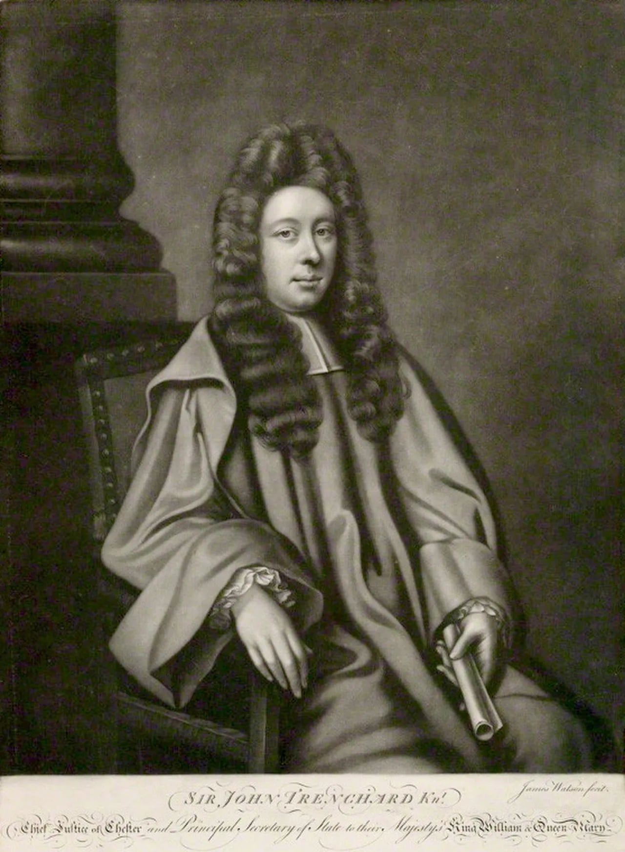 Portrait of John Trenchard (1649–1695) – memorial page
