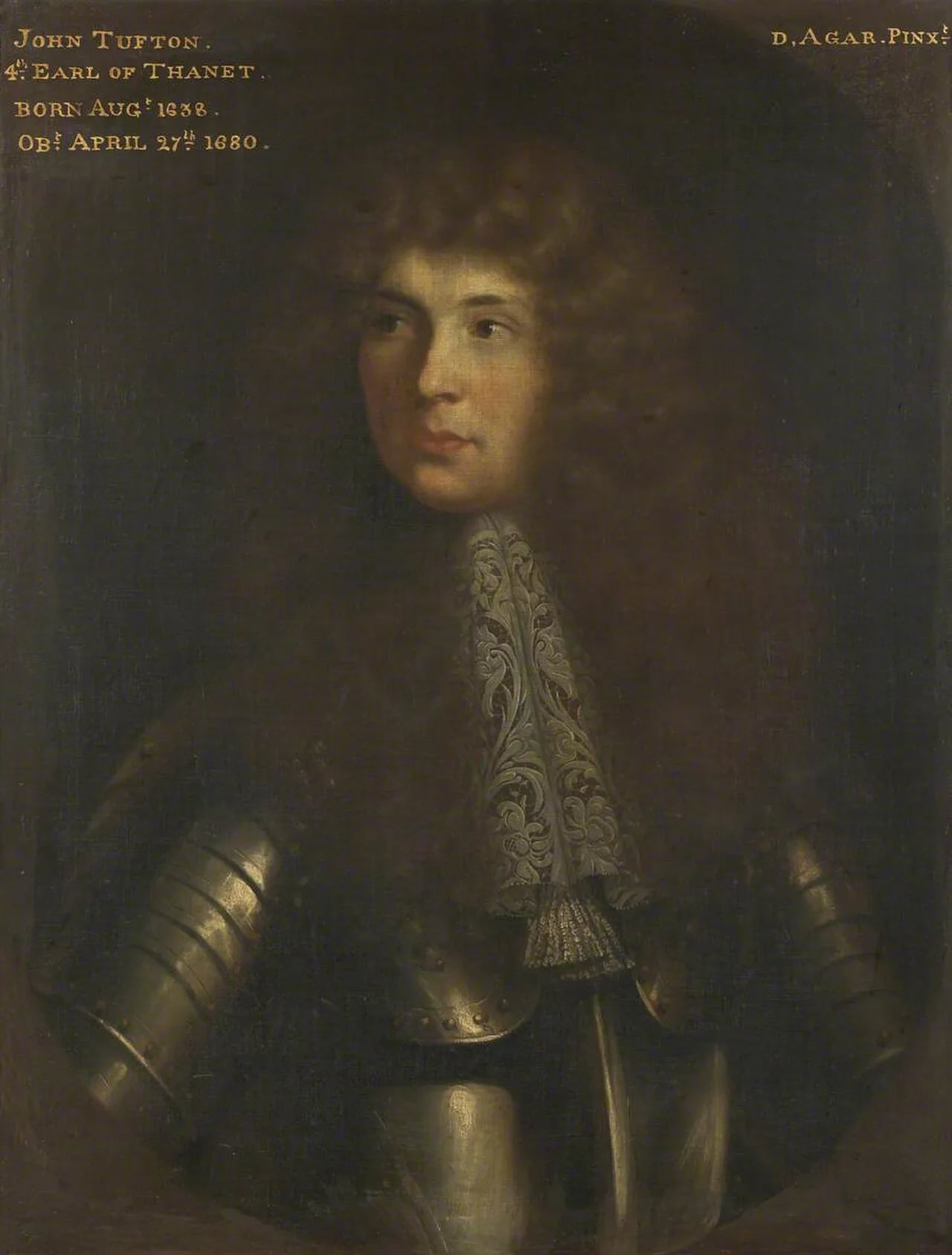 Portrait of John Tufton, 4th Earl of Thanet (1638–1680) – memorial page