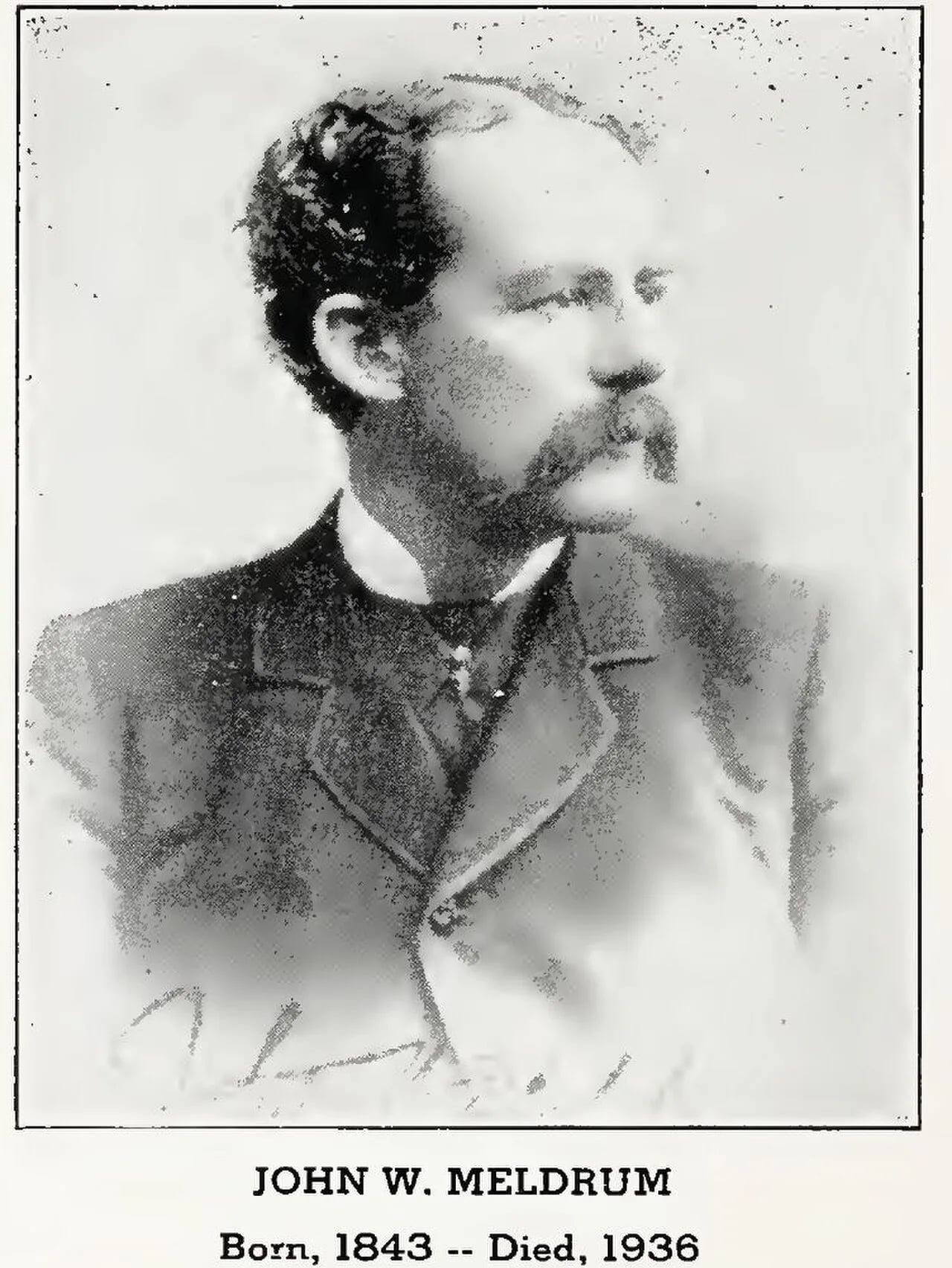 Portrait of John W. Meldrum (1843–1936) – memorial page