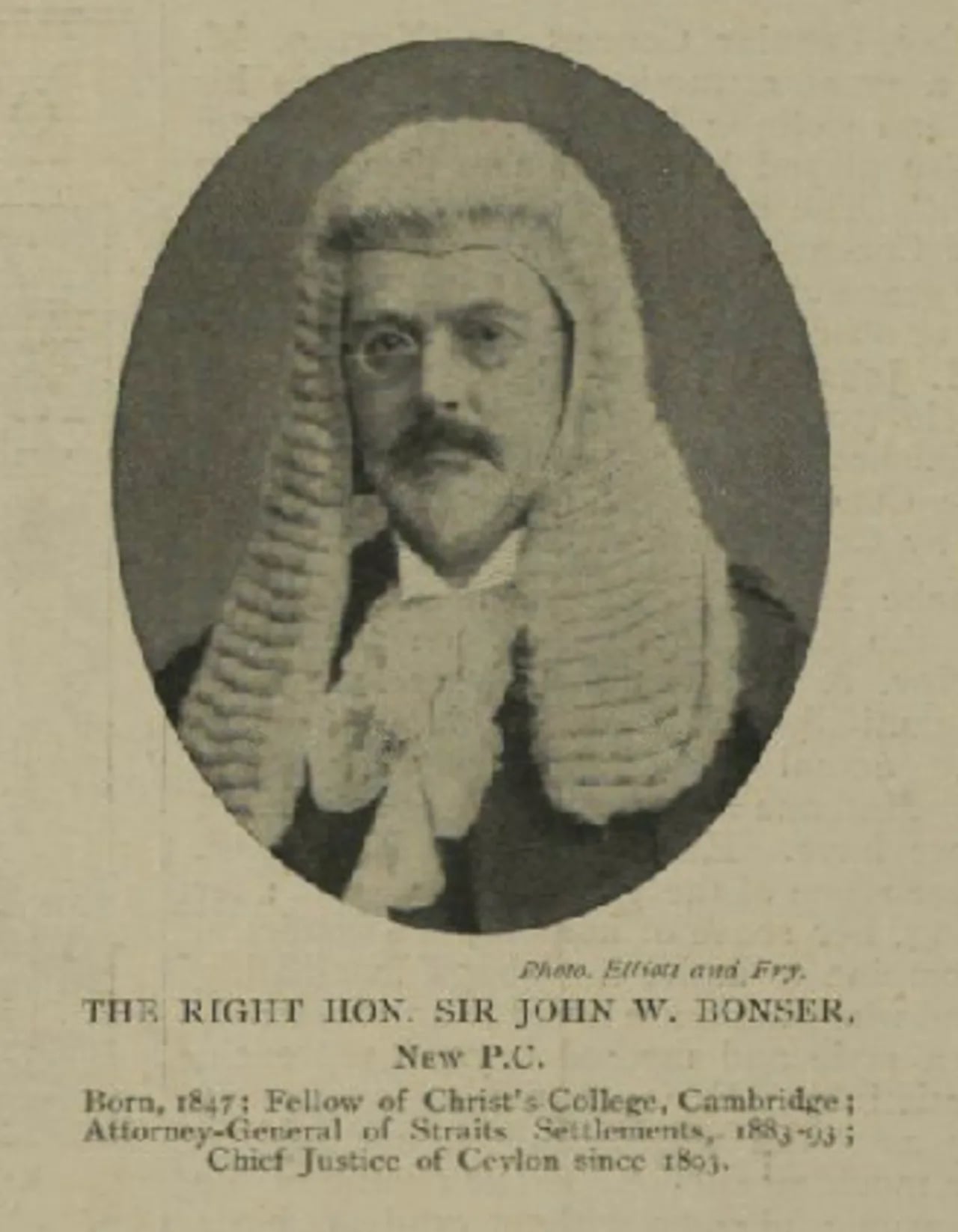 Portrait of John Winfield Bonser (1847–1914) – memorial page