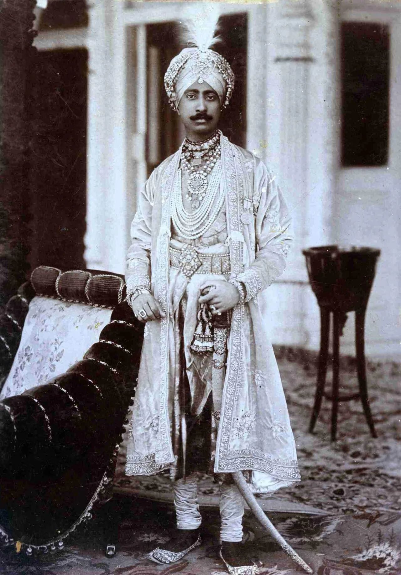 Porträt von Ahmad Ali Khan of Malerkotla (1881–1947) – Gedenkseite