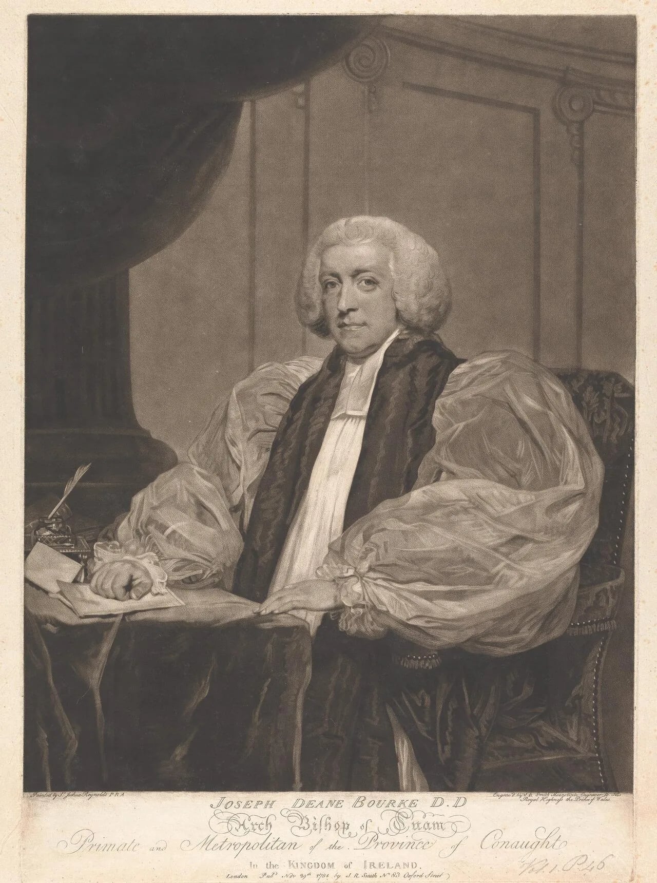 Portrait of Joseph Bourke, 3rd Earl of Mayo (1740–1794) – memorial page