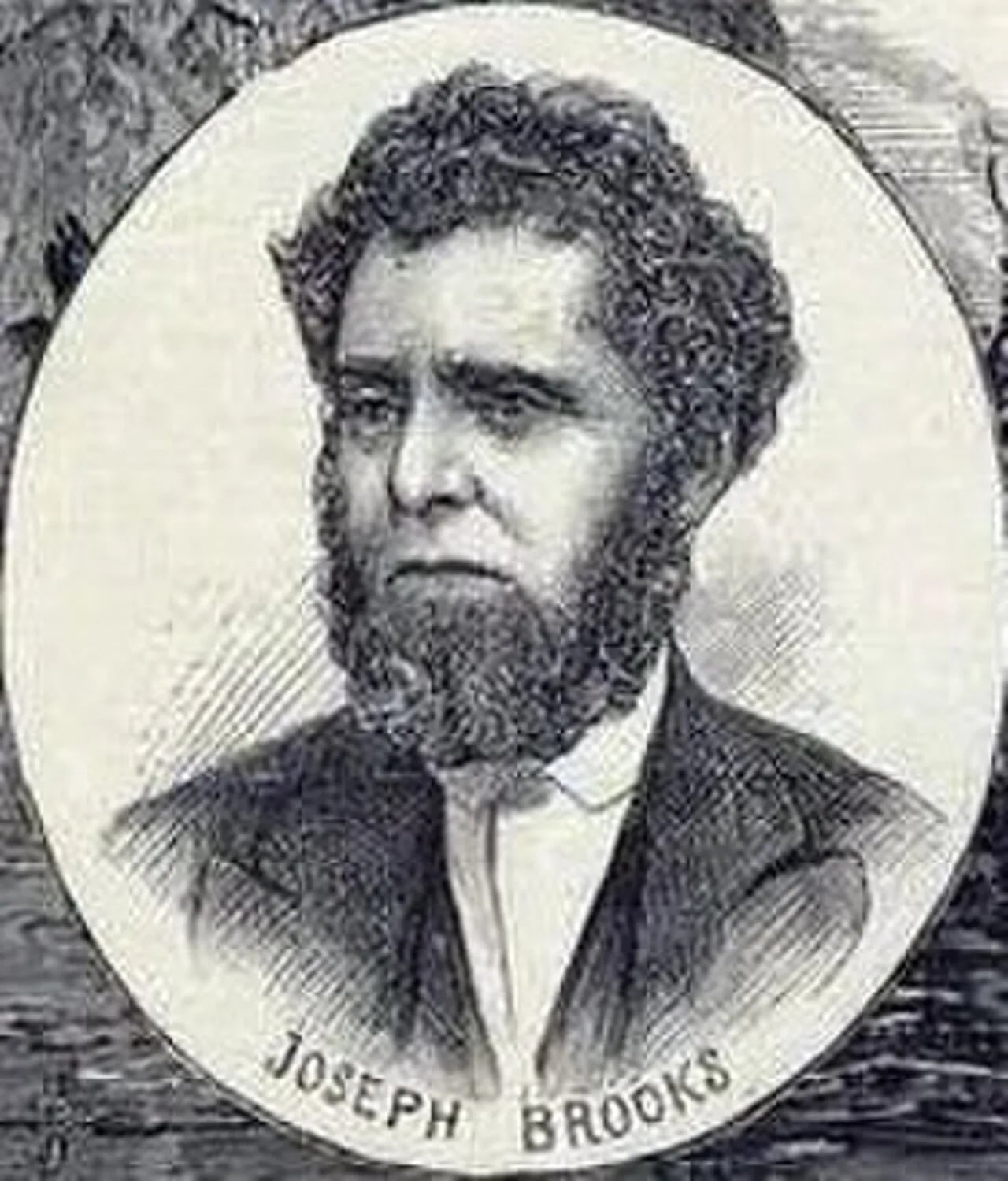 Portrait of Joseph Brooks (1821–1877) – memorial page