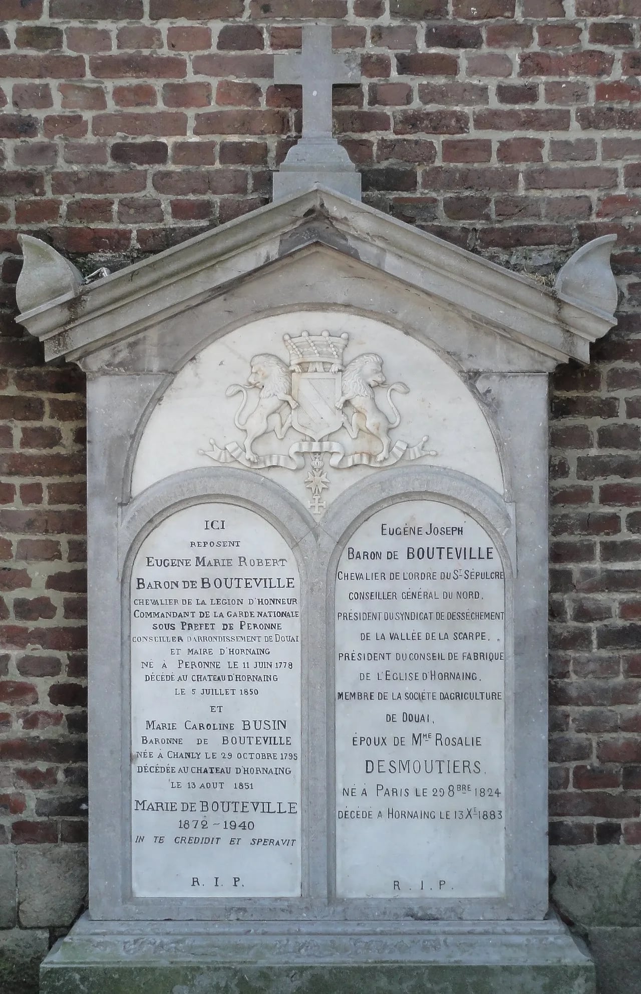 Porträt von Eugène de Bouteville (1778–1850) – Gedenkseite